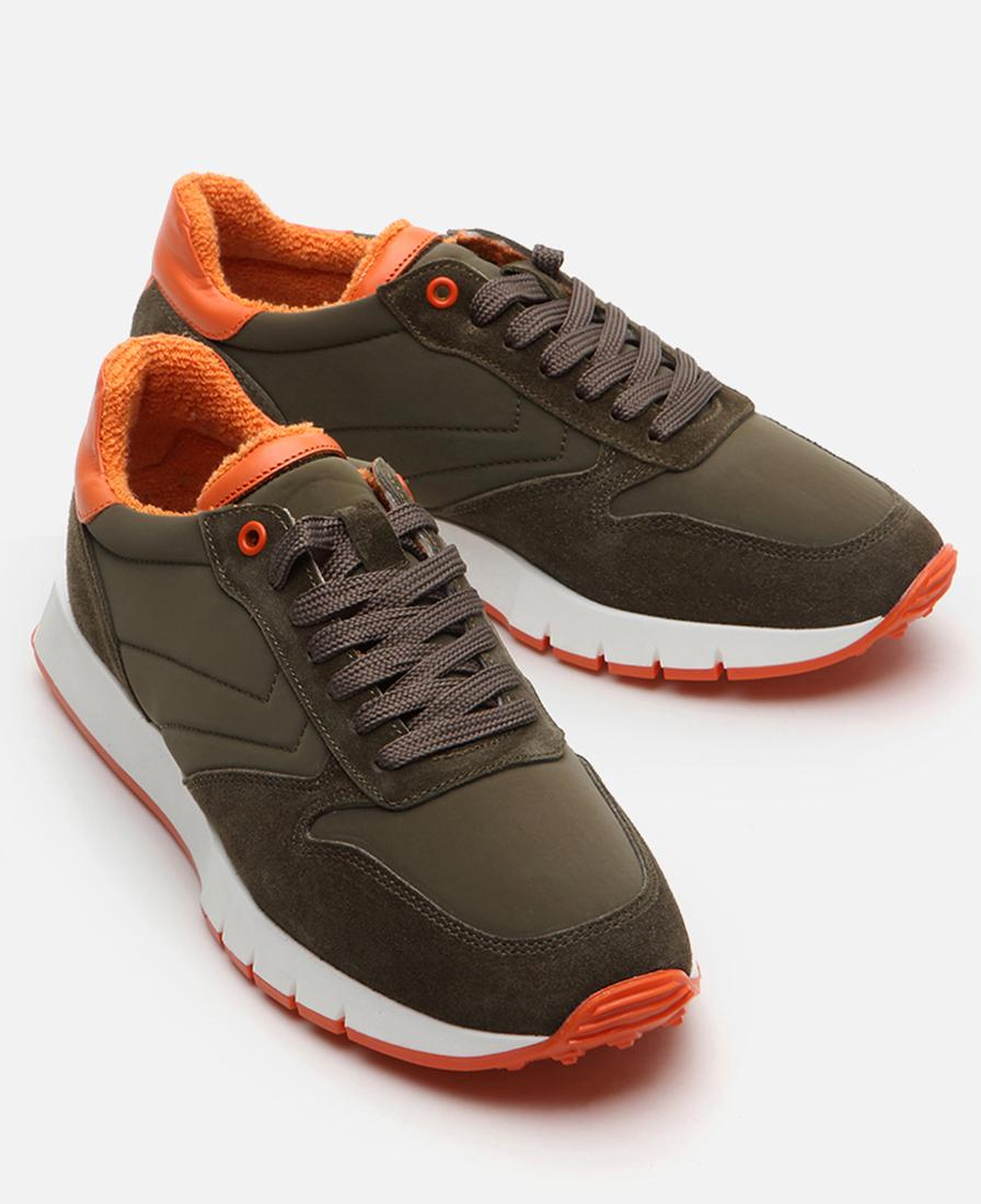 Erkek Deri Haki Spor Ayakkabı