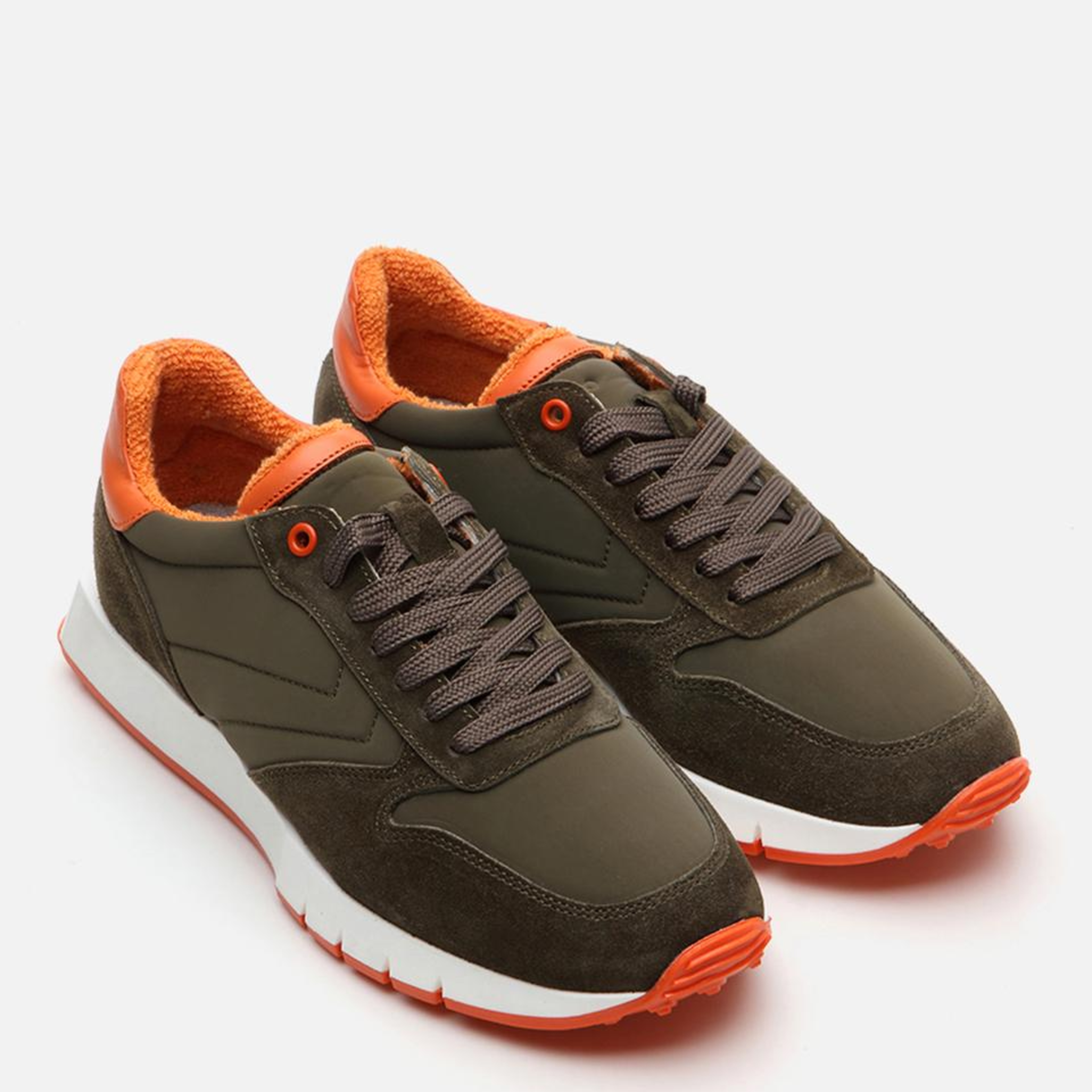 Erkek Deri Haki Spor Ayakkabı