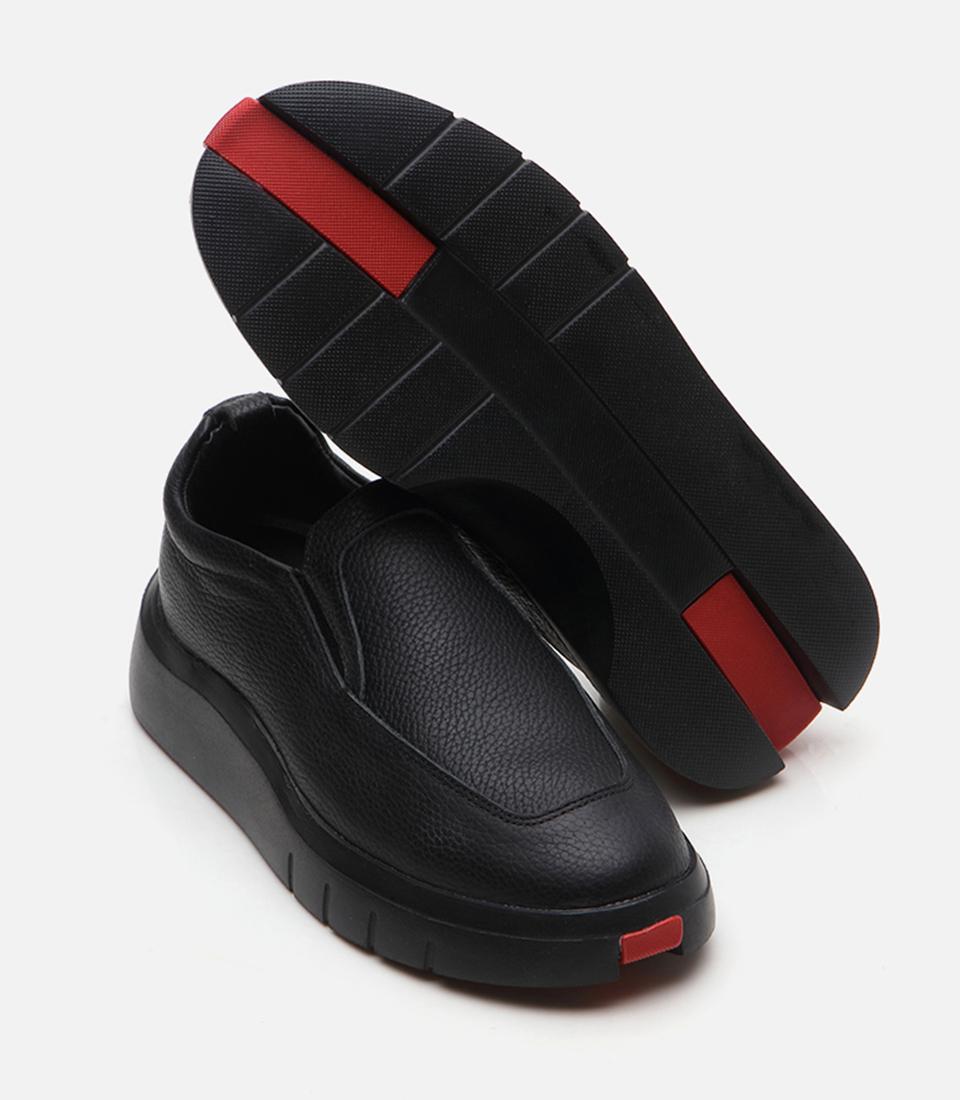 Erkek Deri Siyah Günlük Ayakkabı