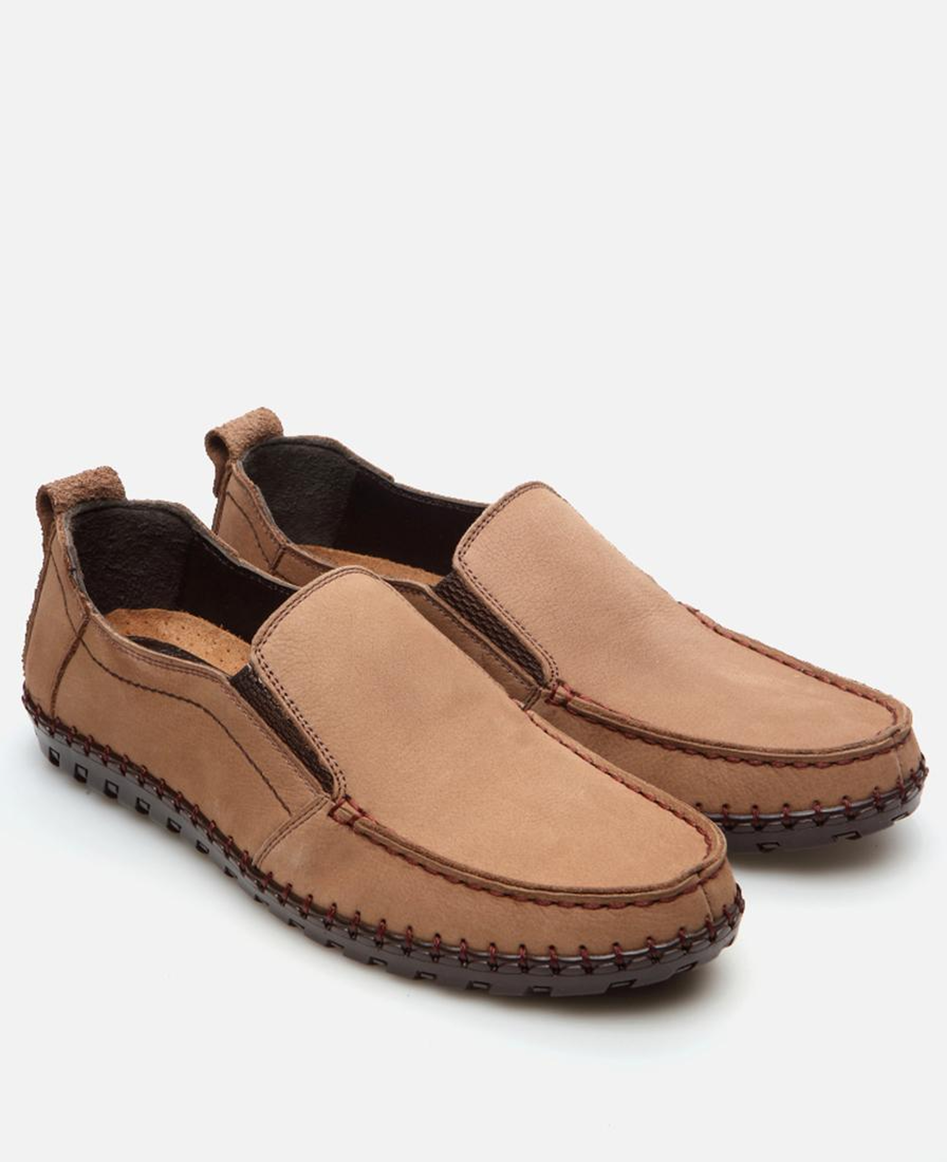 Erkek Deri Bej Günlük Ayakkabı