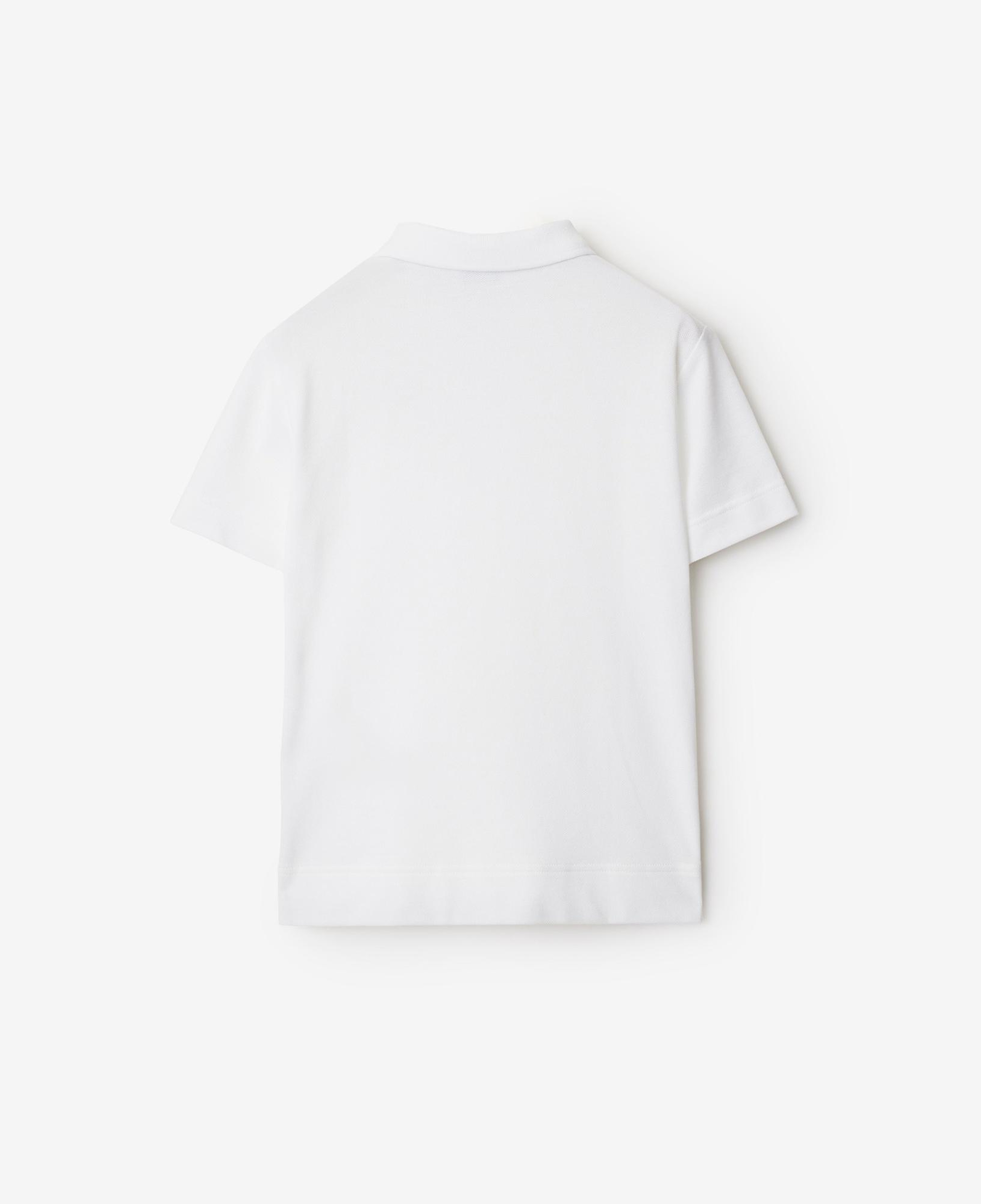 Burberry Johane Cotton Çocuk Beyaz Polo