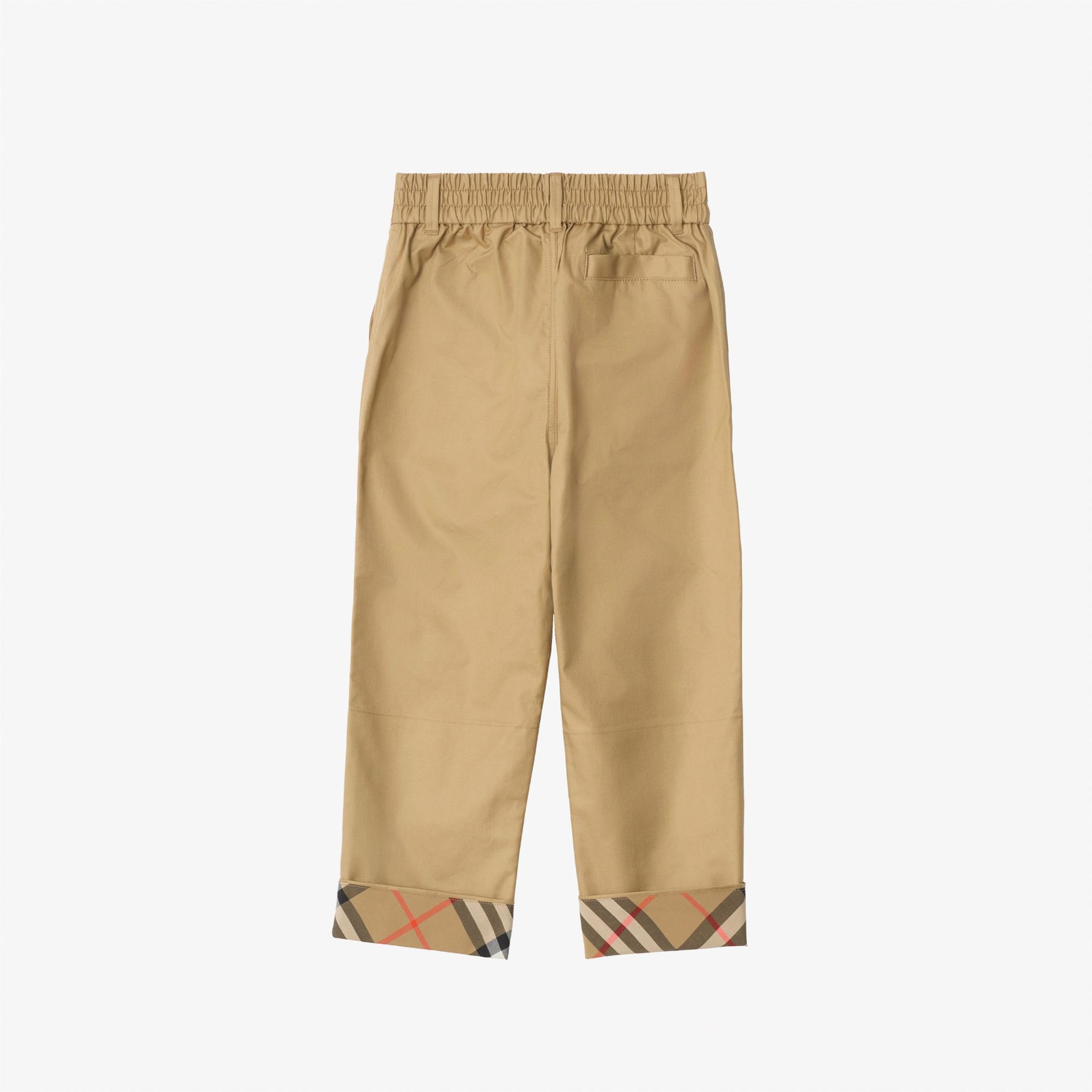 Burberry Sheldon Check Çocuk Bej Pantolon