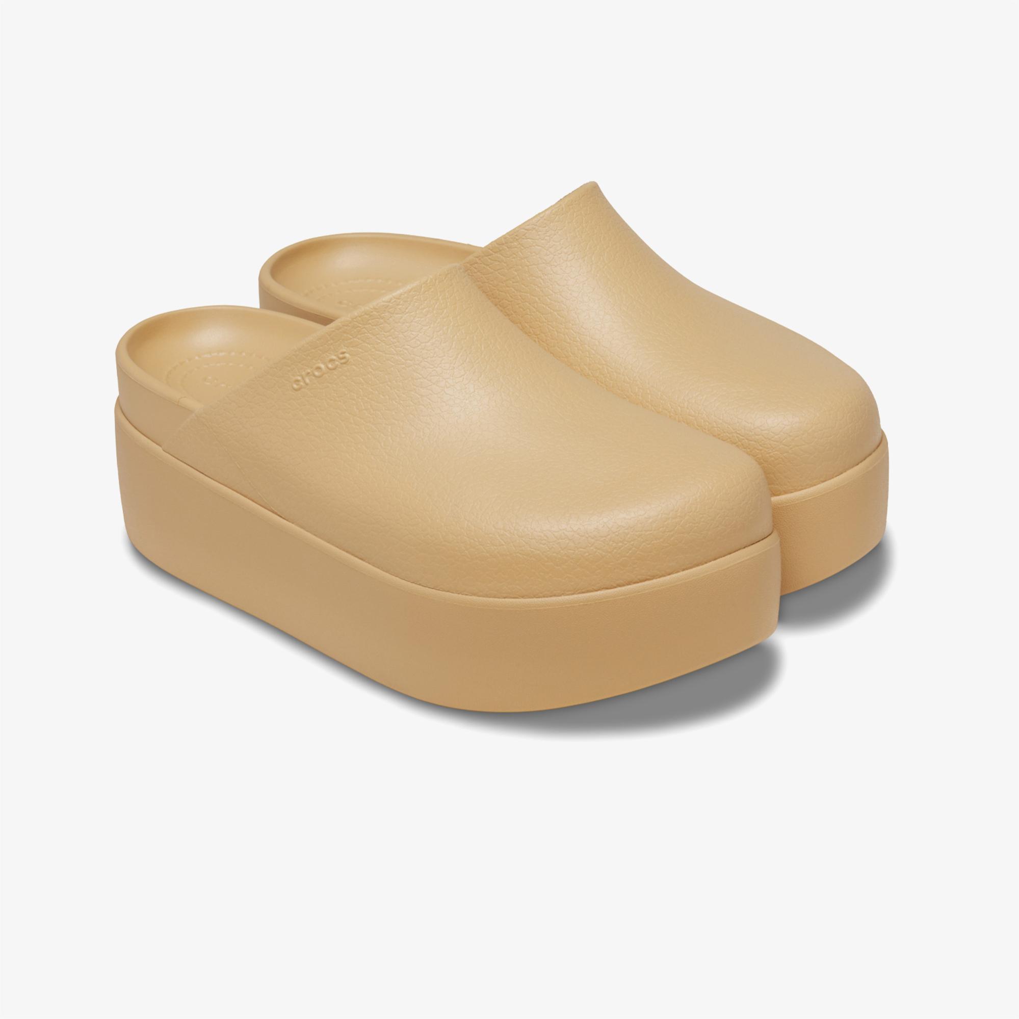 Crocs Dylan Platform Clog Kadın Bej Terlik