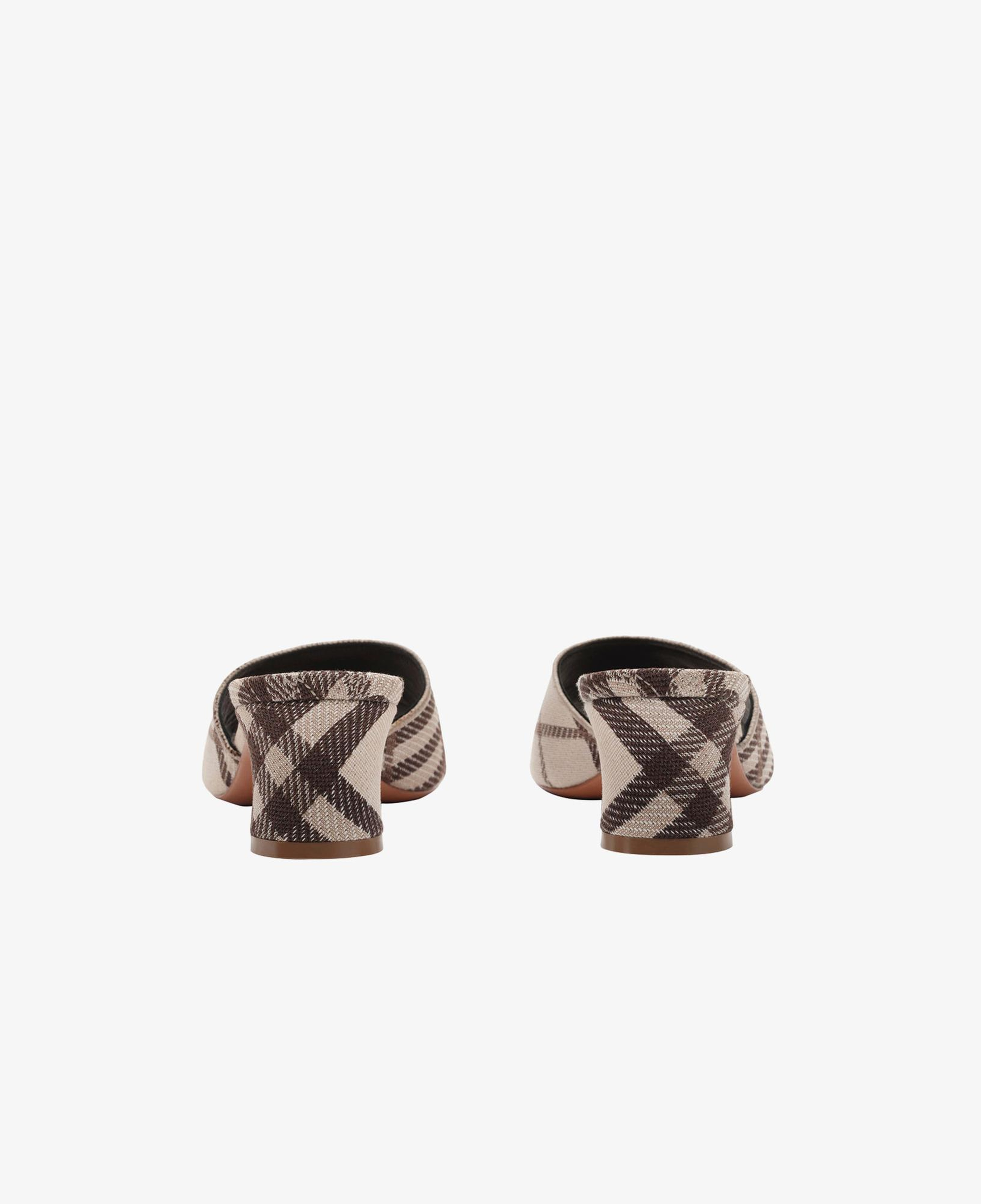 Burberry Sloane Mule Check Kadın Bej Terlik
