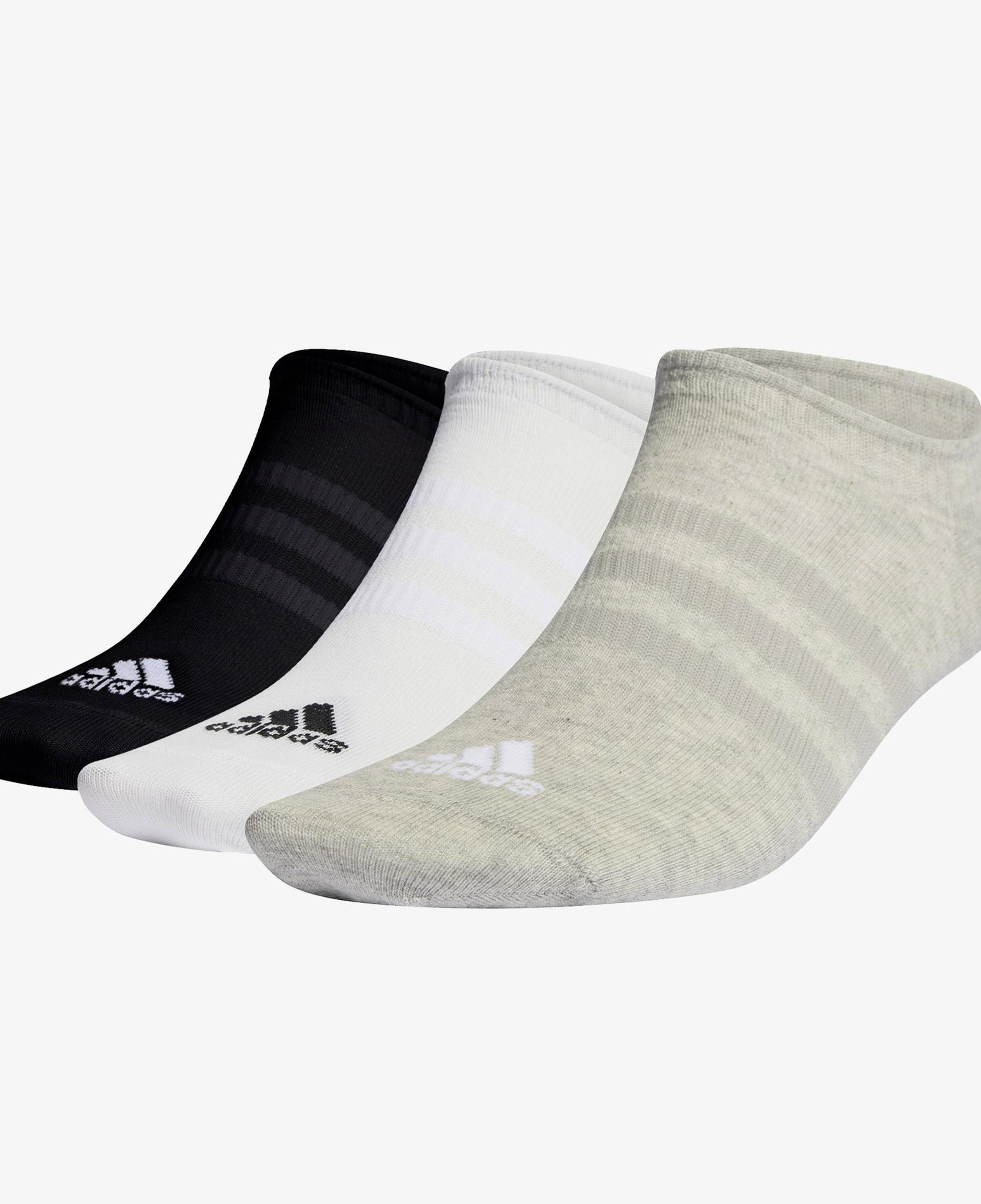adidas Light No-Show 3'lü Unisex Gri Çorap