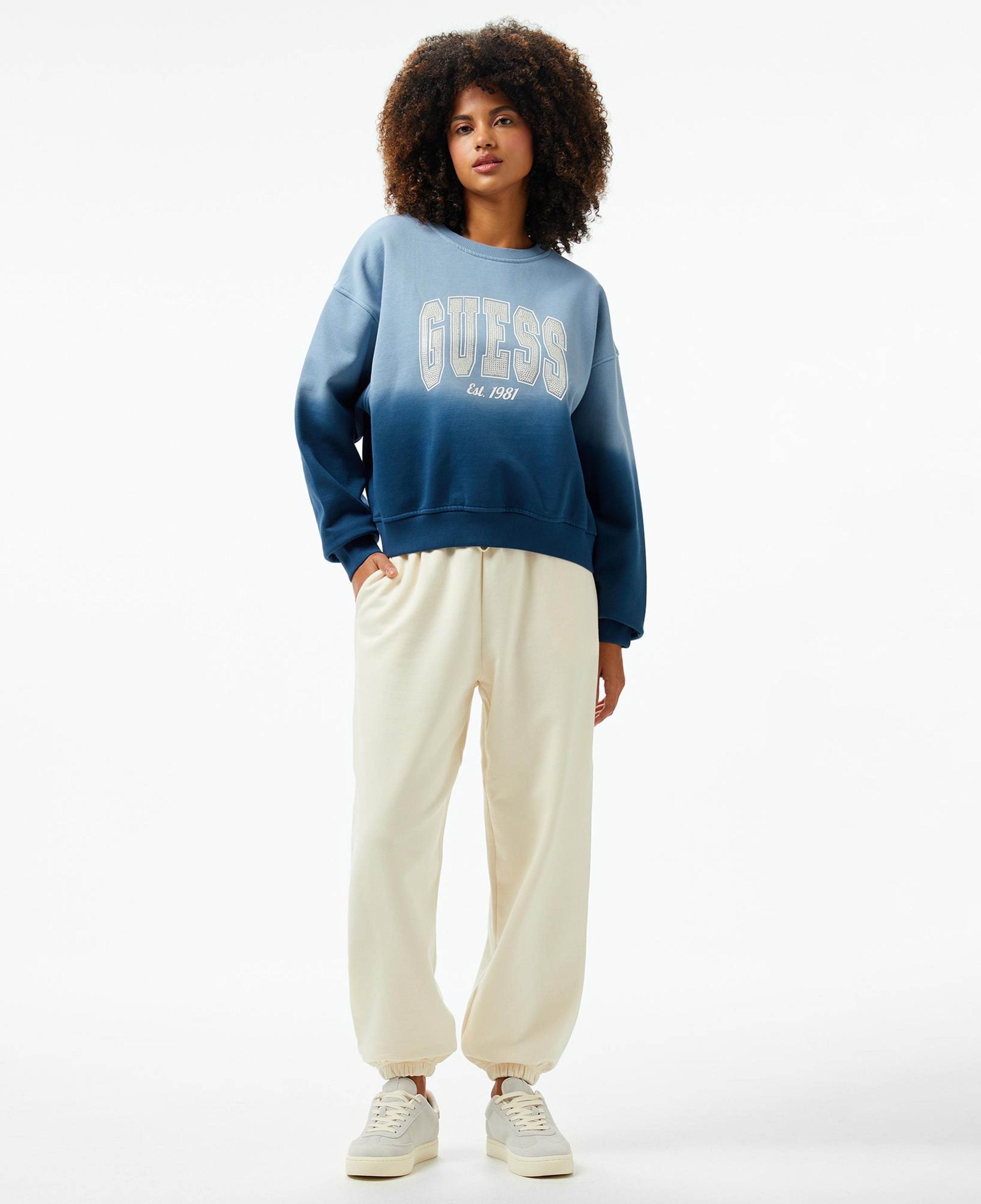 Guess Kadın Mavi Sweatshirt