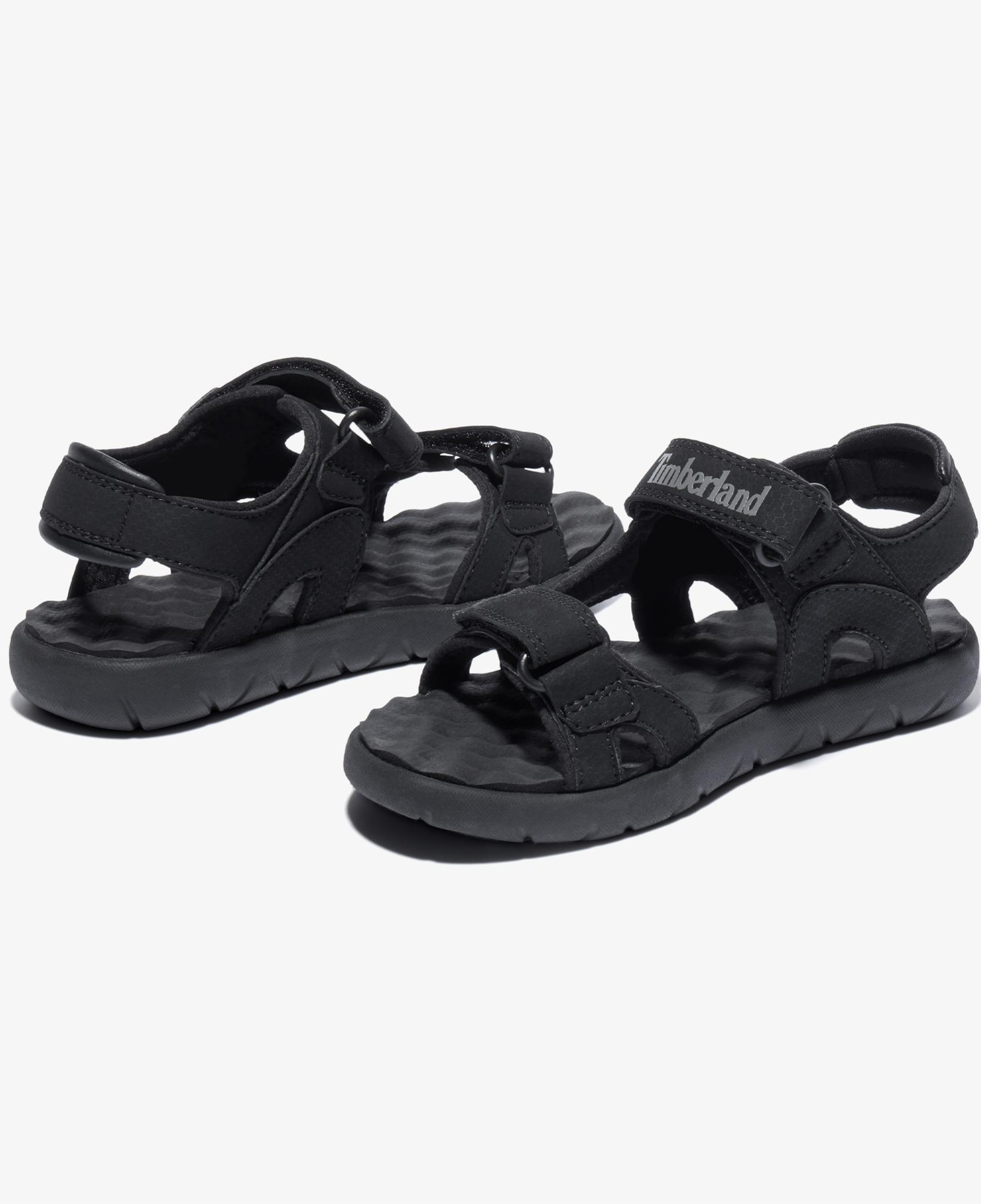 Timberland Perkins Low Arkadan Bantlı Çocuk Siyah Sandalet