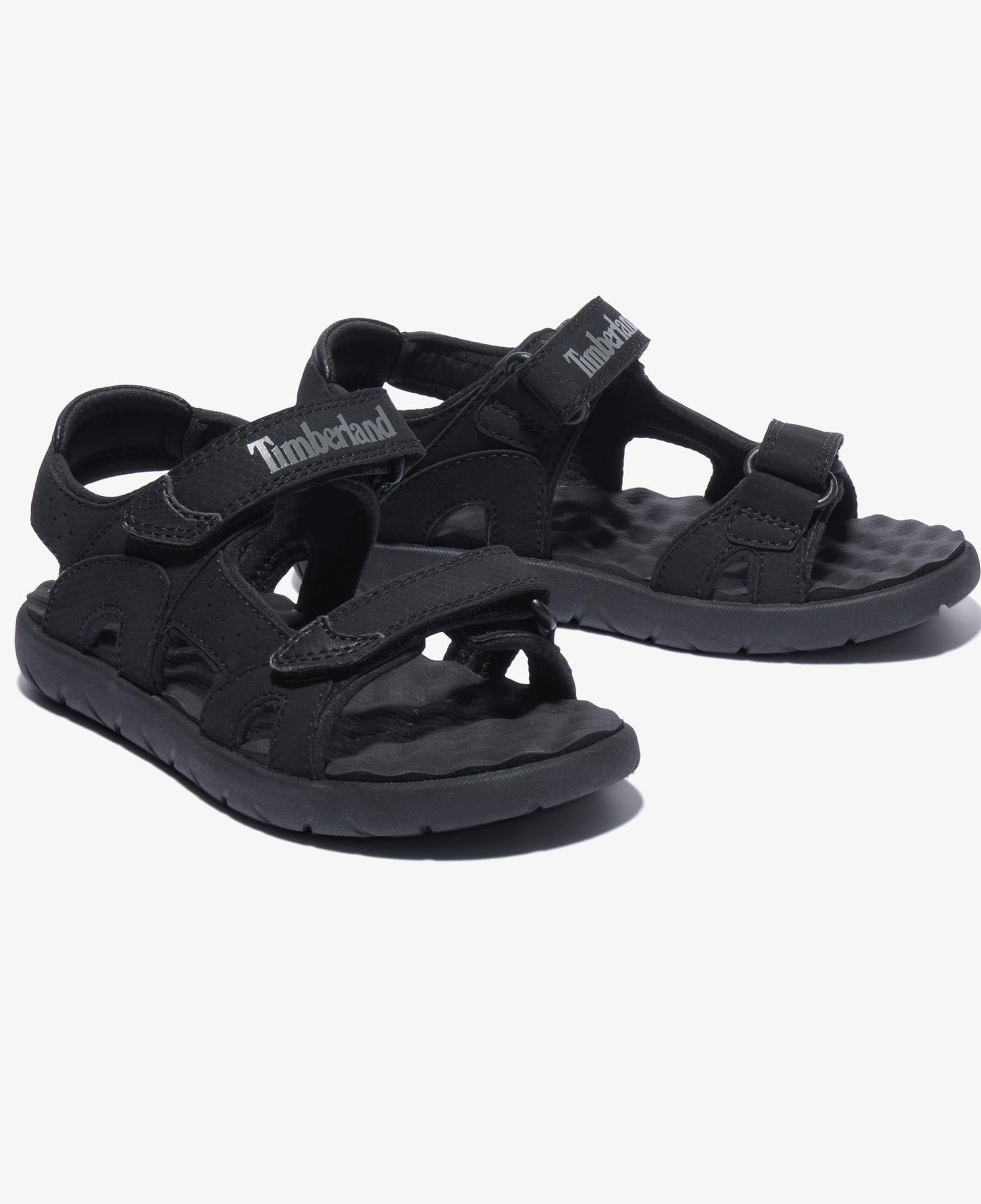 Timberland Perkins Low Arkadan Bantlı Çocuk Siyah Sandalet