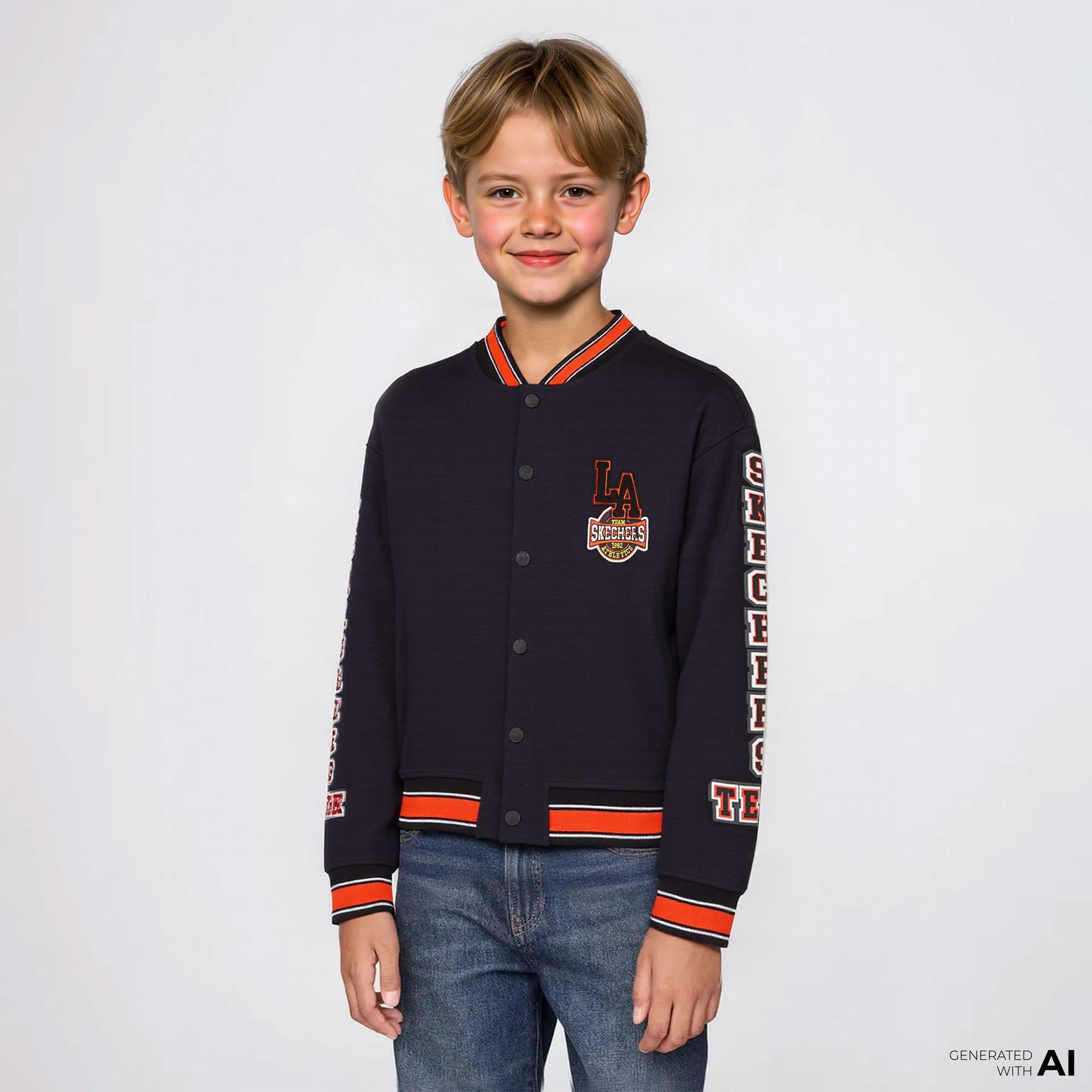 Skechers B 2Xi-Lock Bomber Çocuk Siyah Ceket