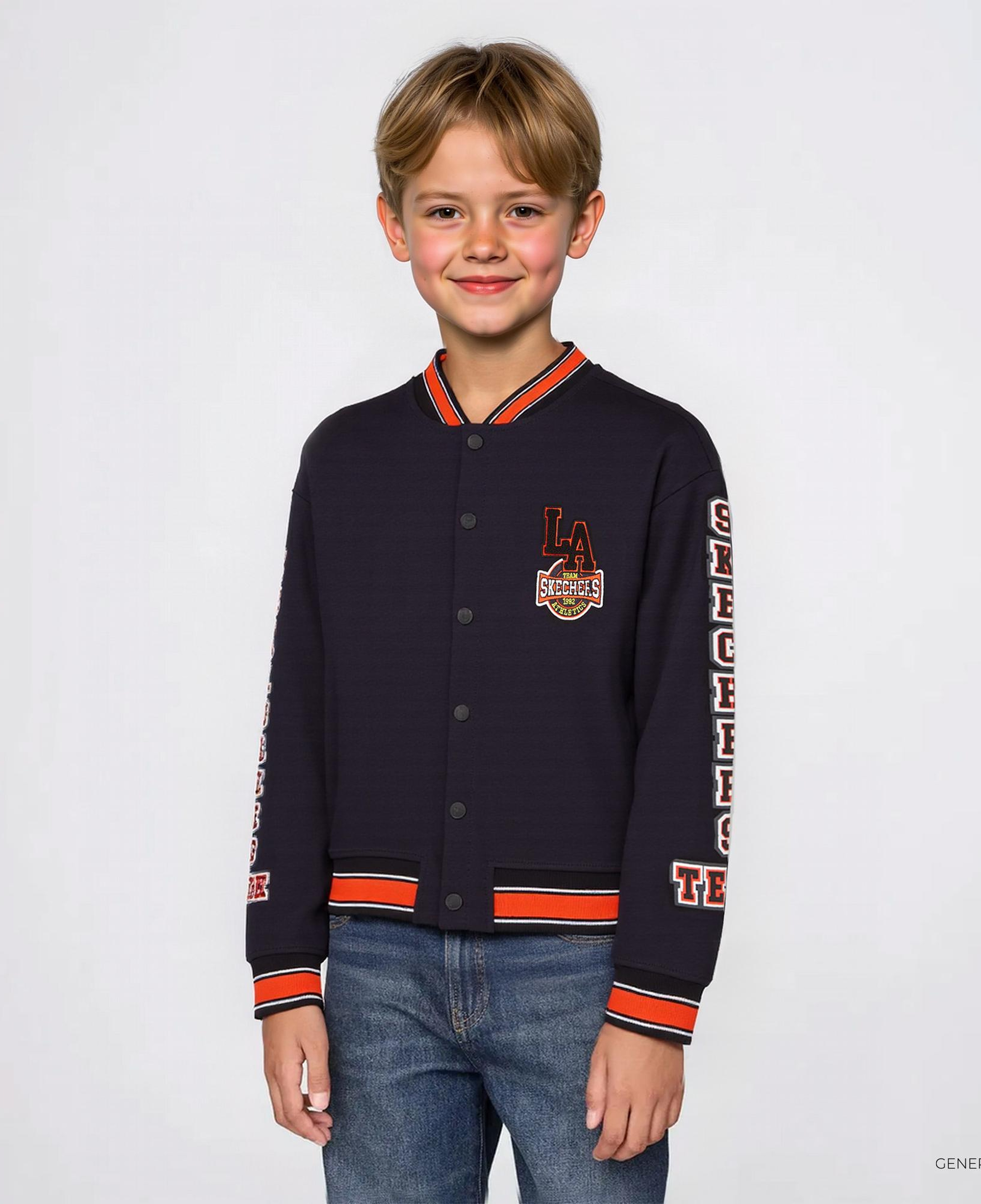 Skechers B 2Xi-Lock Bomber Çocuk Siyah Ceket