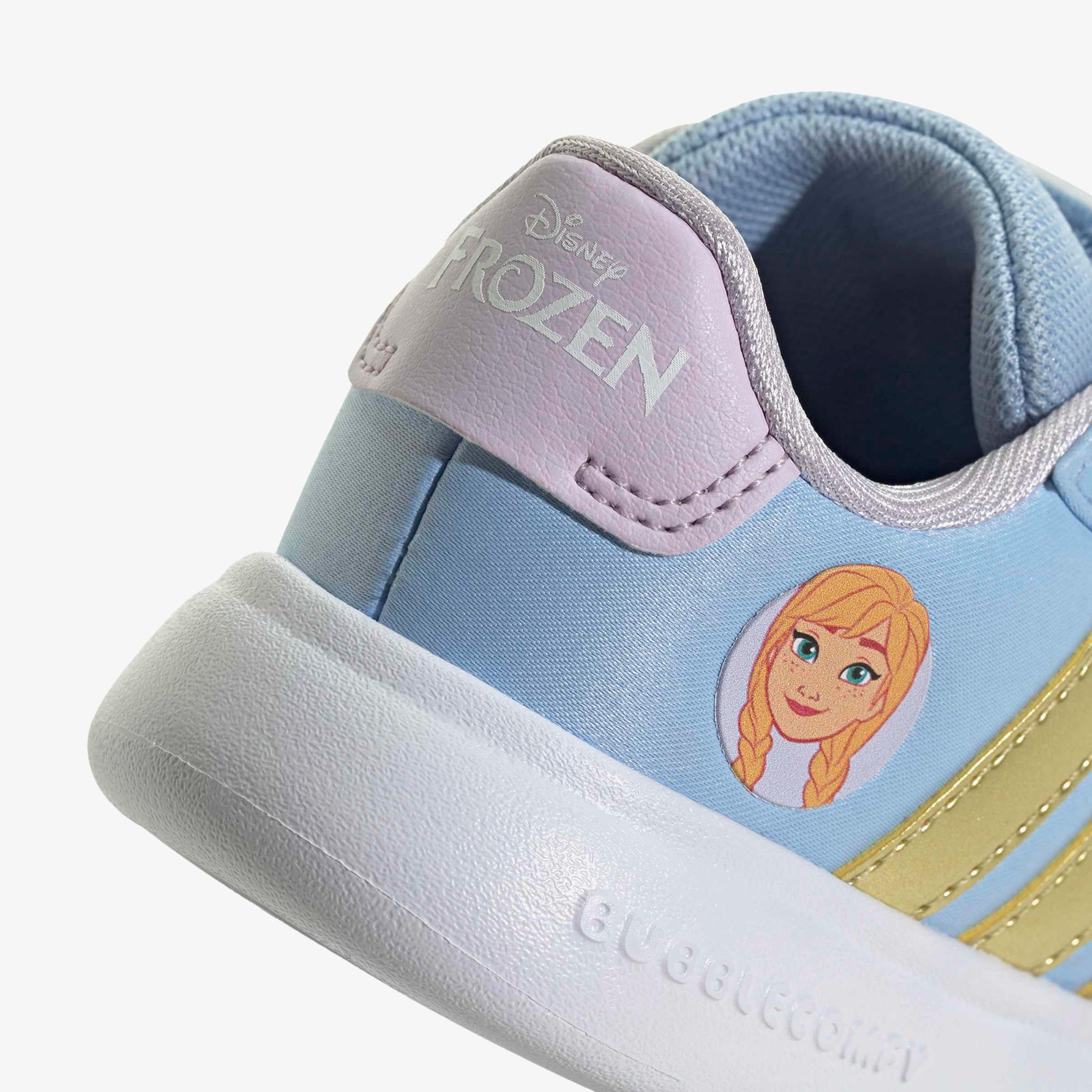 adidas x Disney Grand Court Anna Bebek Mavi Spor Ayakkabı