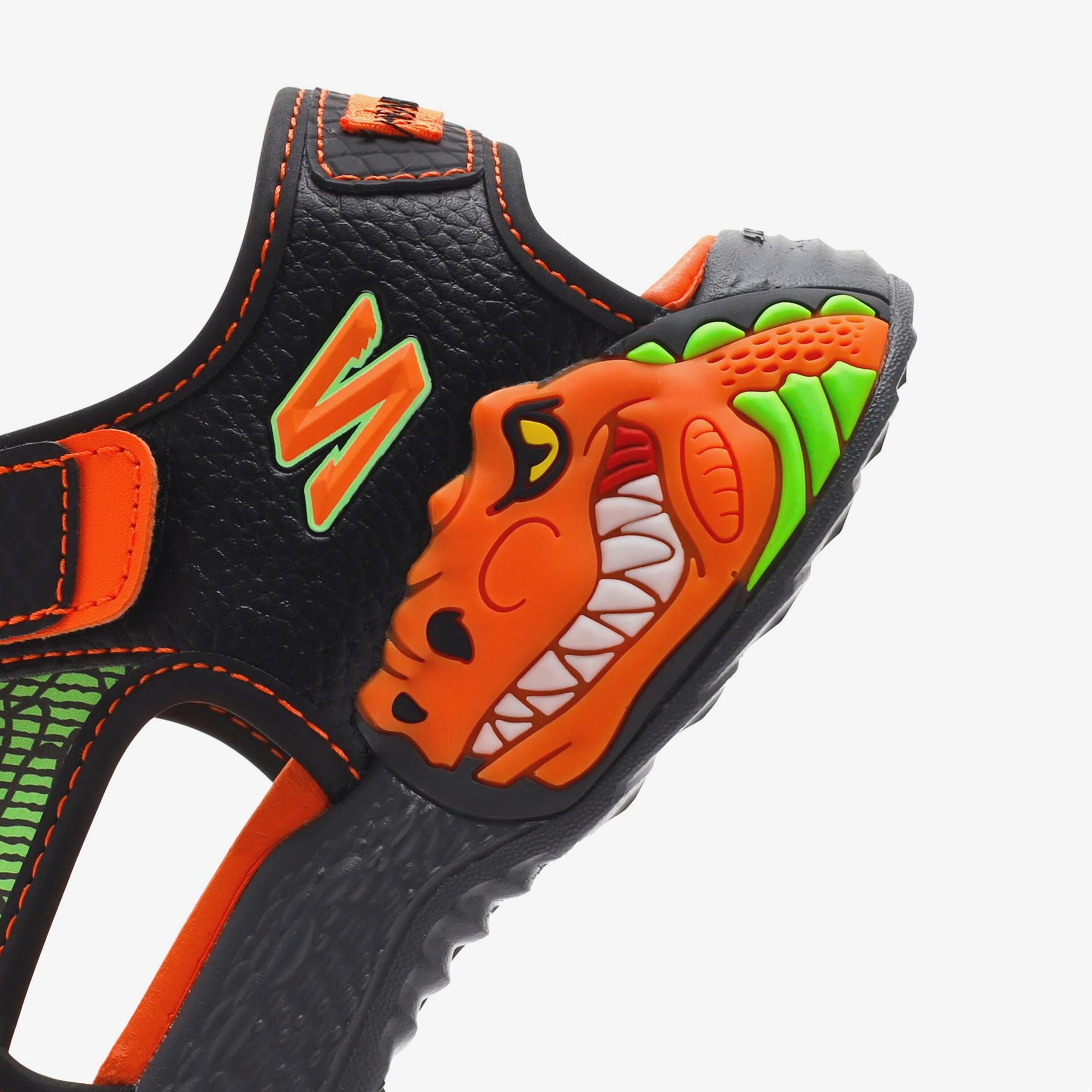 Skechers Lights Creature Splash Çocuk Işıklı Siyah Sandalet