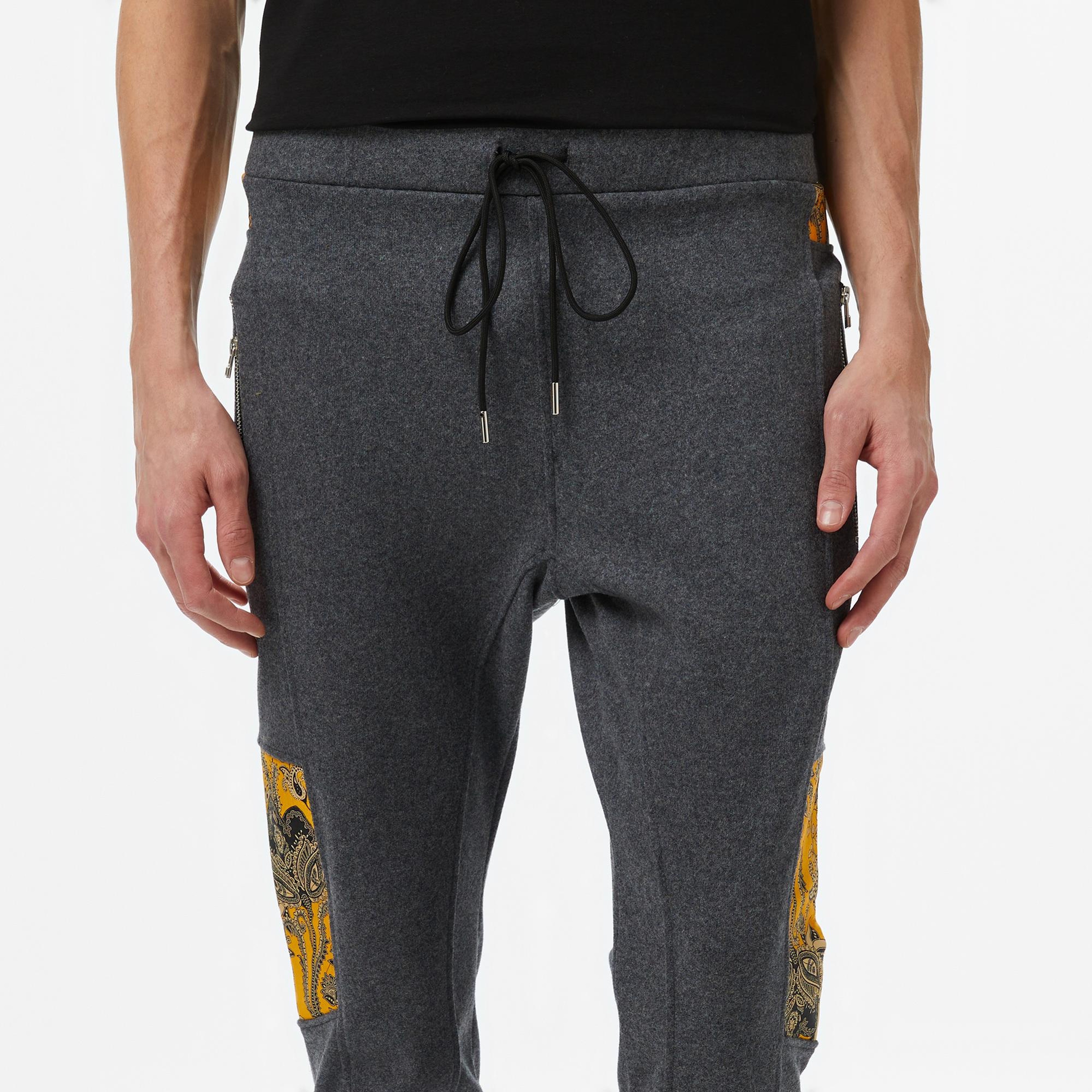 Story Of Angels Soa Yellow Paisley Dream Slim Erkek Gri Pantolon