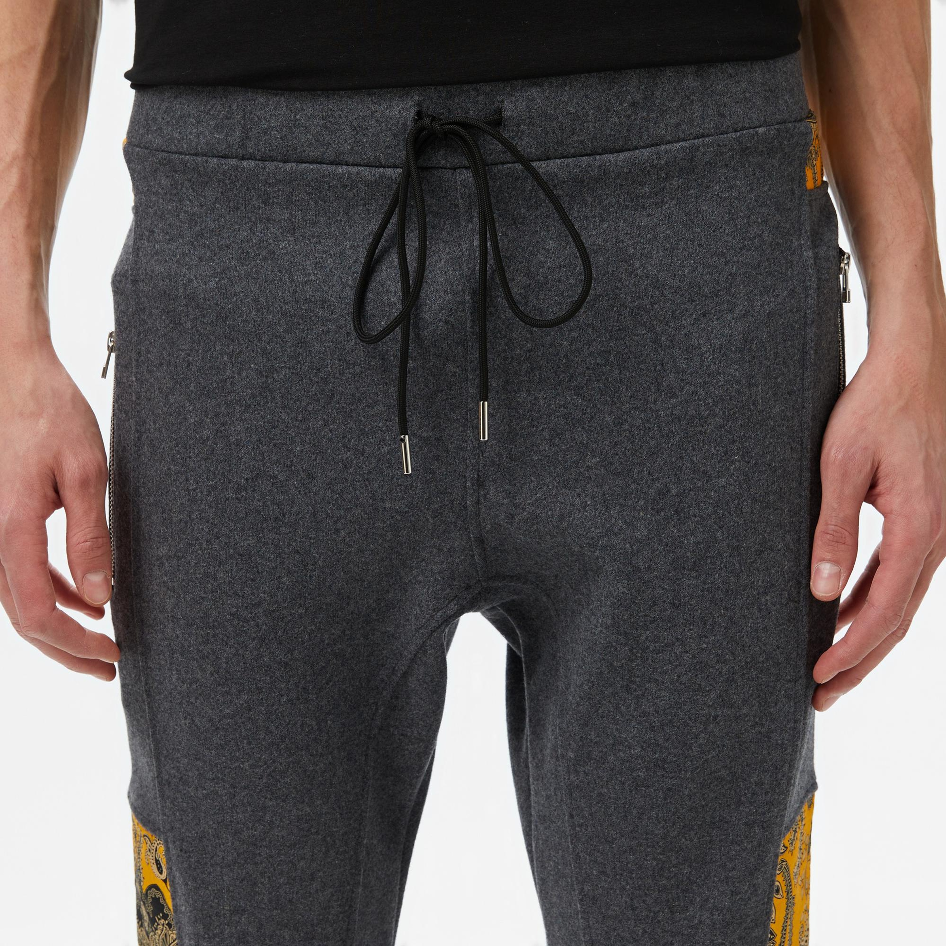 Story Of Angels Soa Yellow Paisley Dream Slim Erkek Gri Pantolon