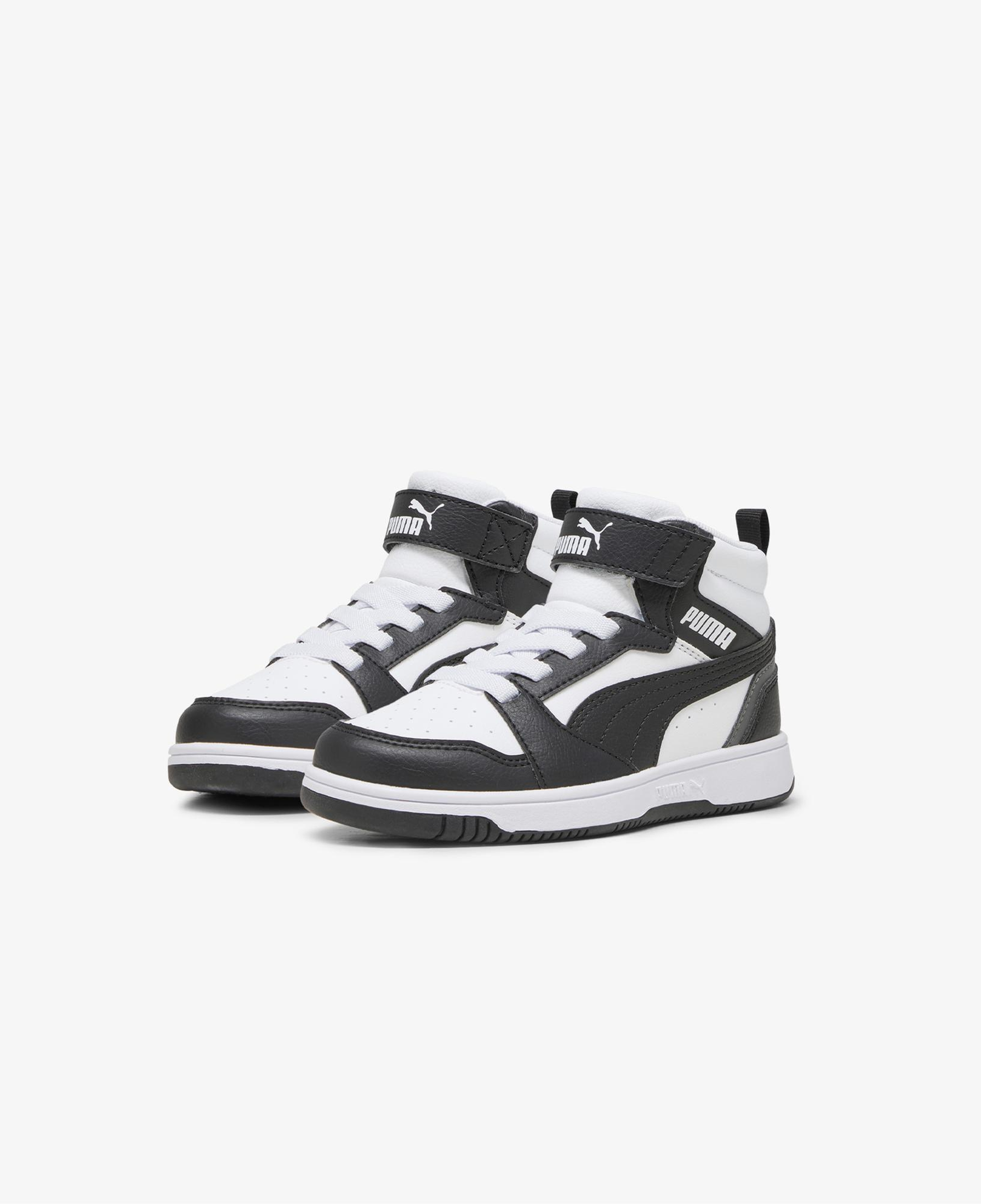 Puma Rebound V6 Mid Çocuk Siyah Spor Ayakkabı