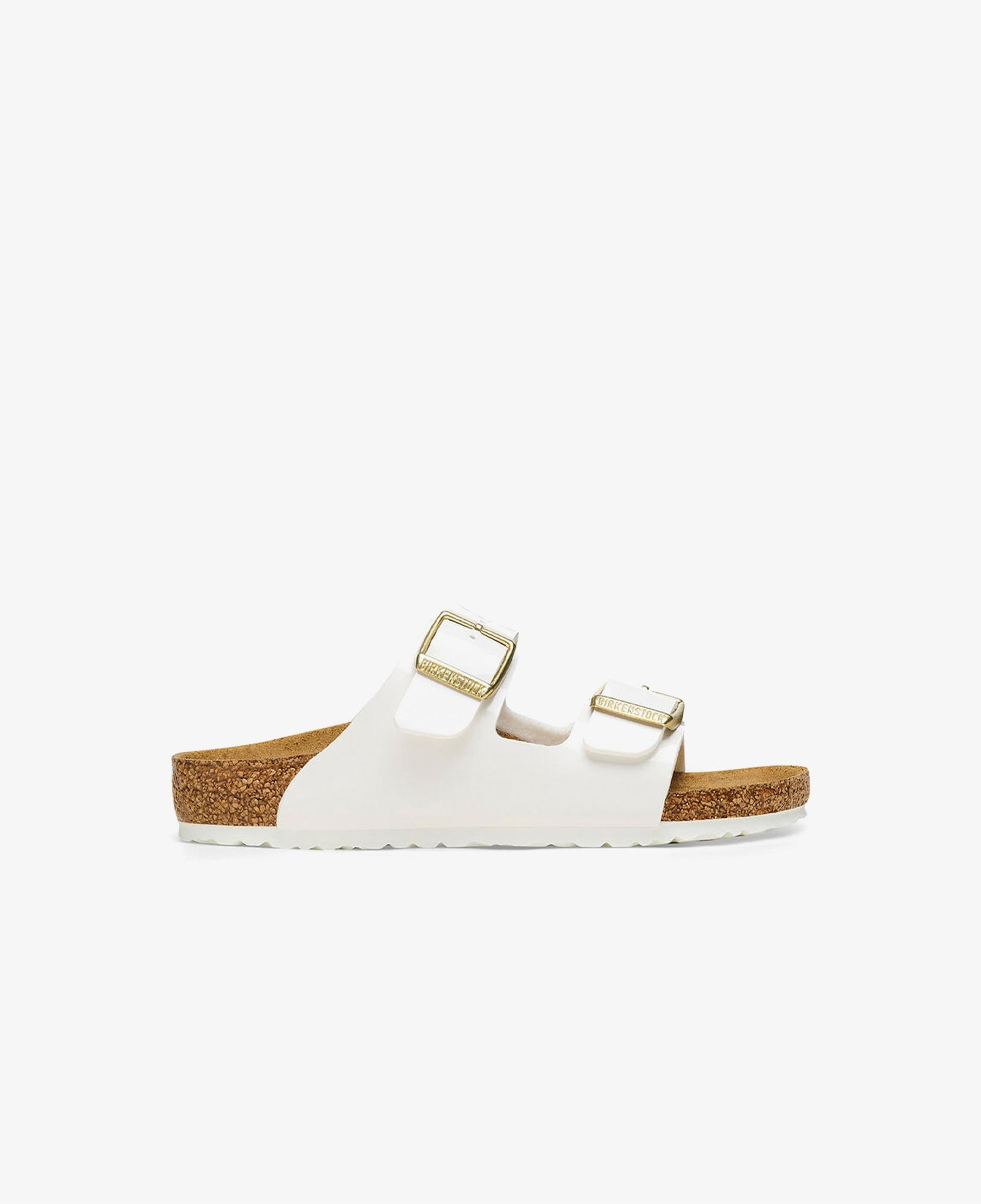 Birkenstock Arizona Bf Patent Çocuk Beyaz Terlik