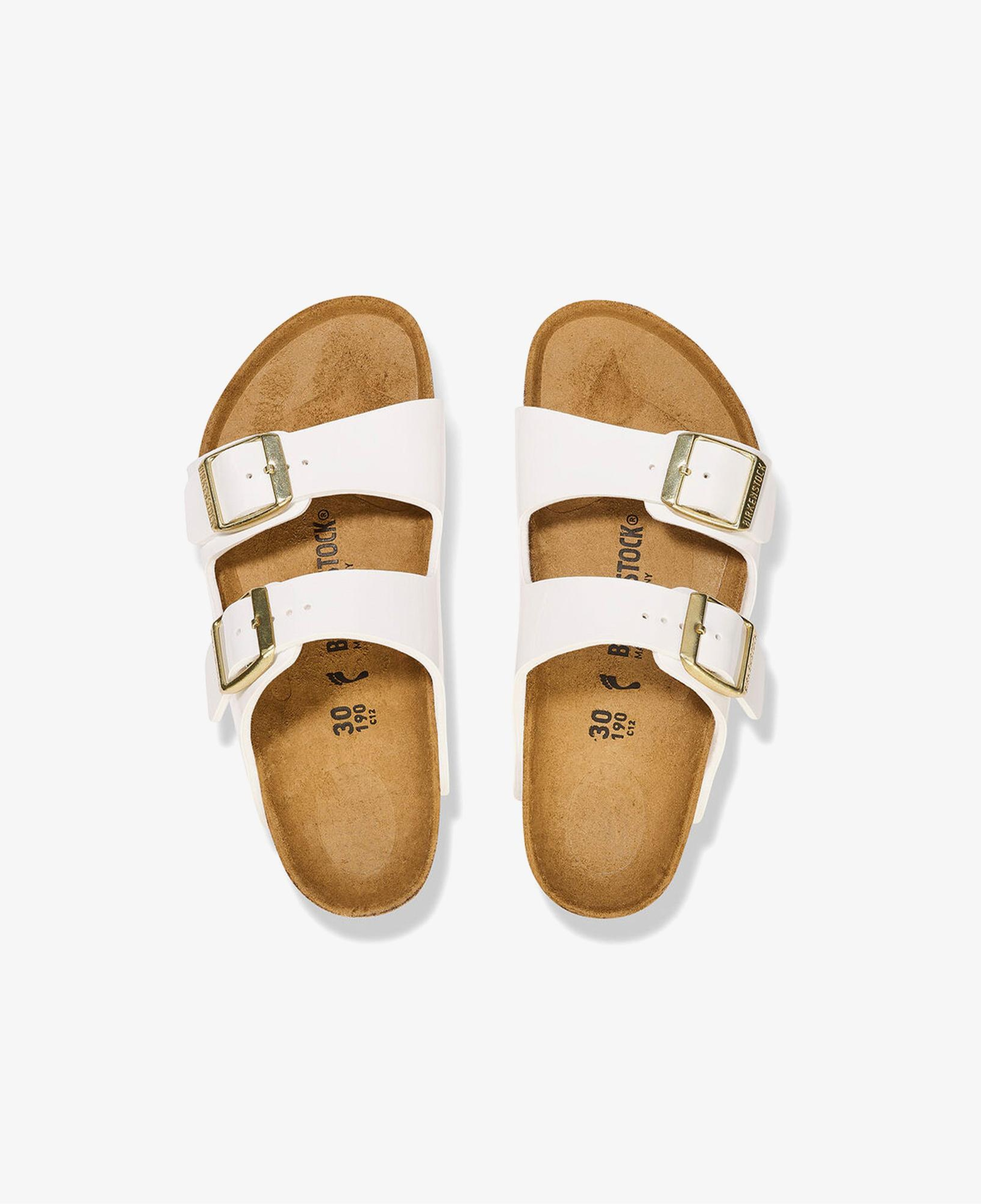 Birkenstock Arizona Bf Patent Çocuk Beyaz Terlik