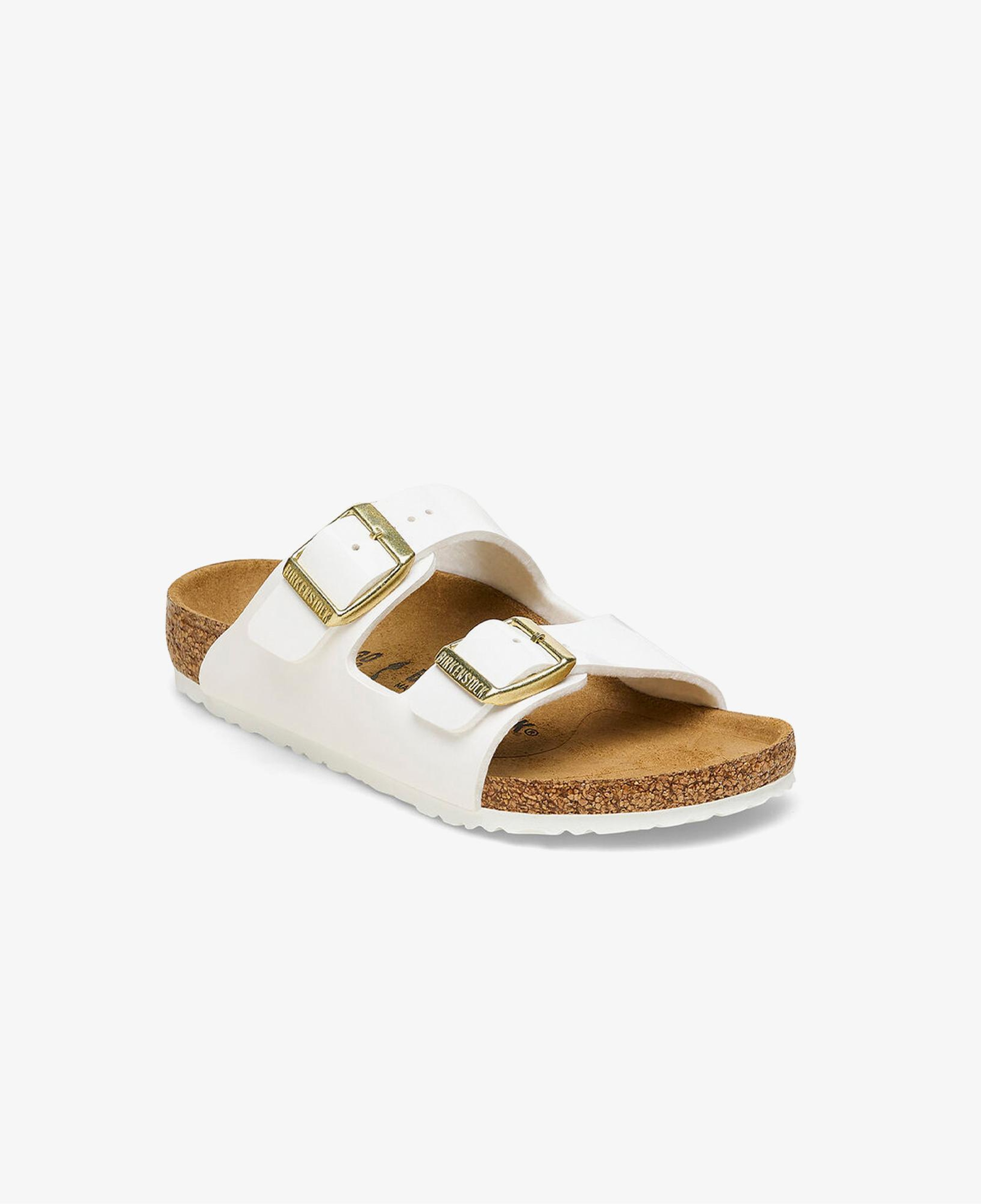 Birkenstock Arizona Bf Patent Çocuk Beyaz Terlik