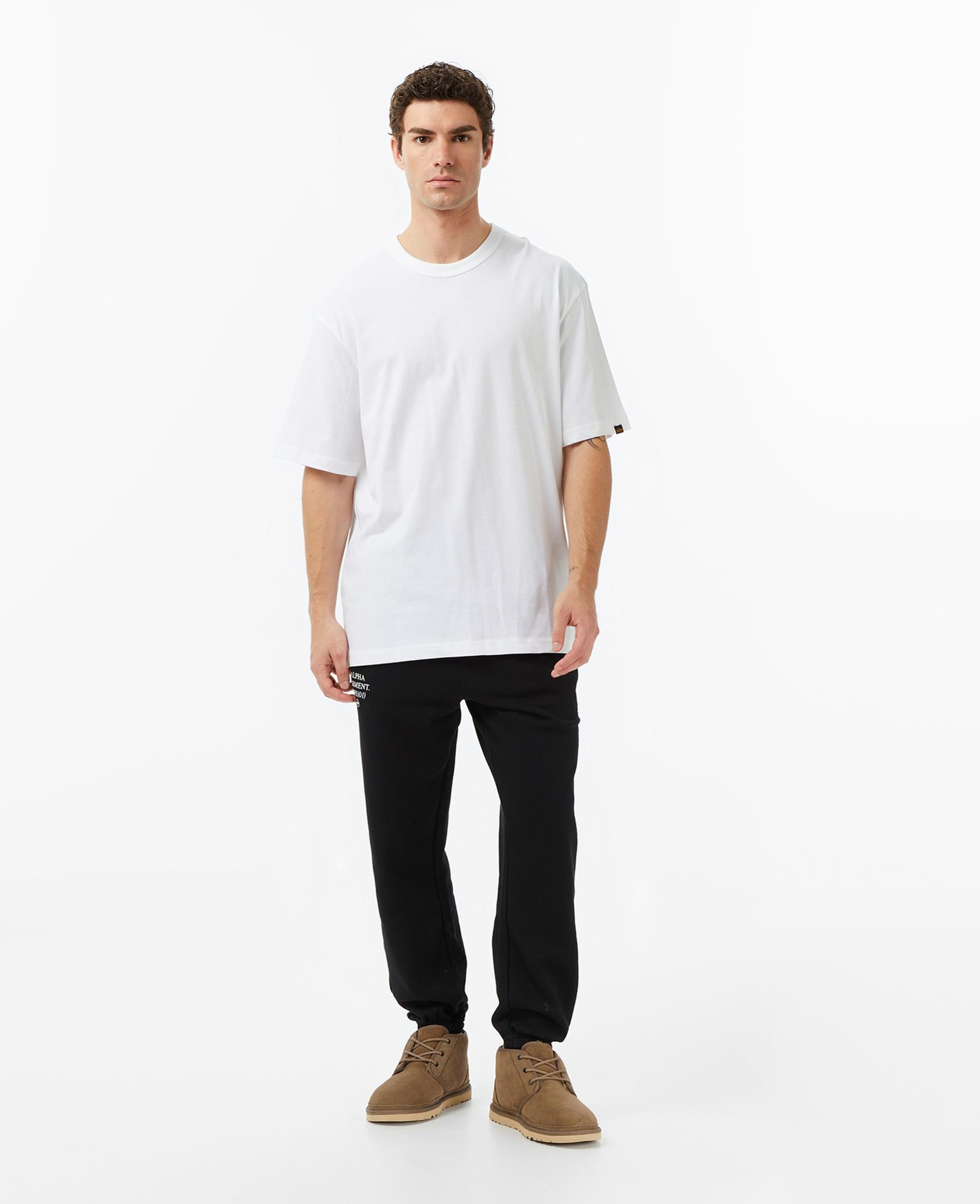 Alpha Indsutries Patched Erkek Beyaz T-Shirt