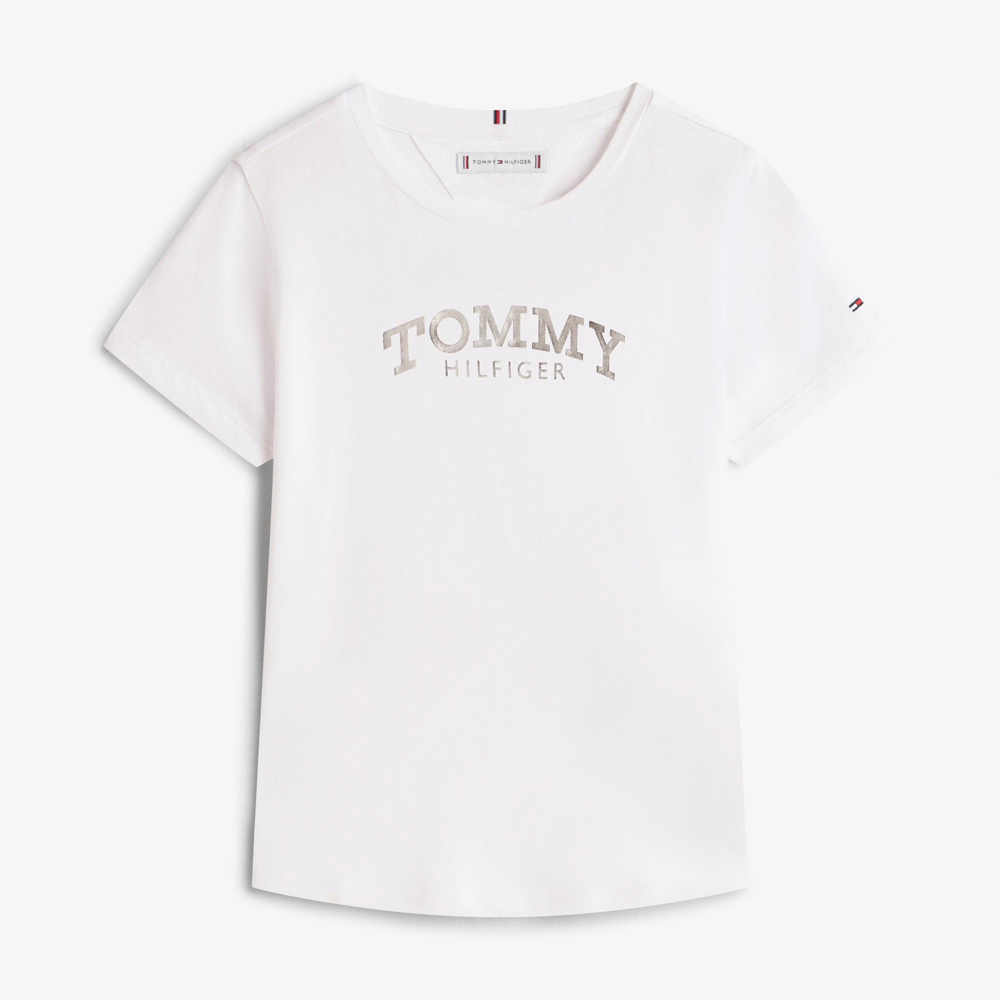 Tommy Hilfiger Tommy Foil Çocuk Beyaz T-Shirt
