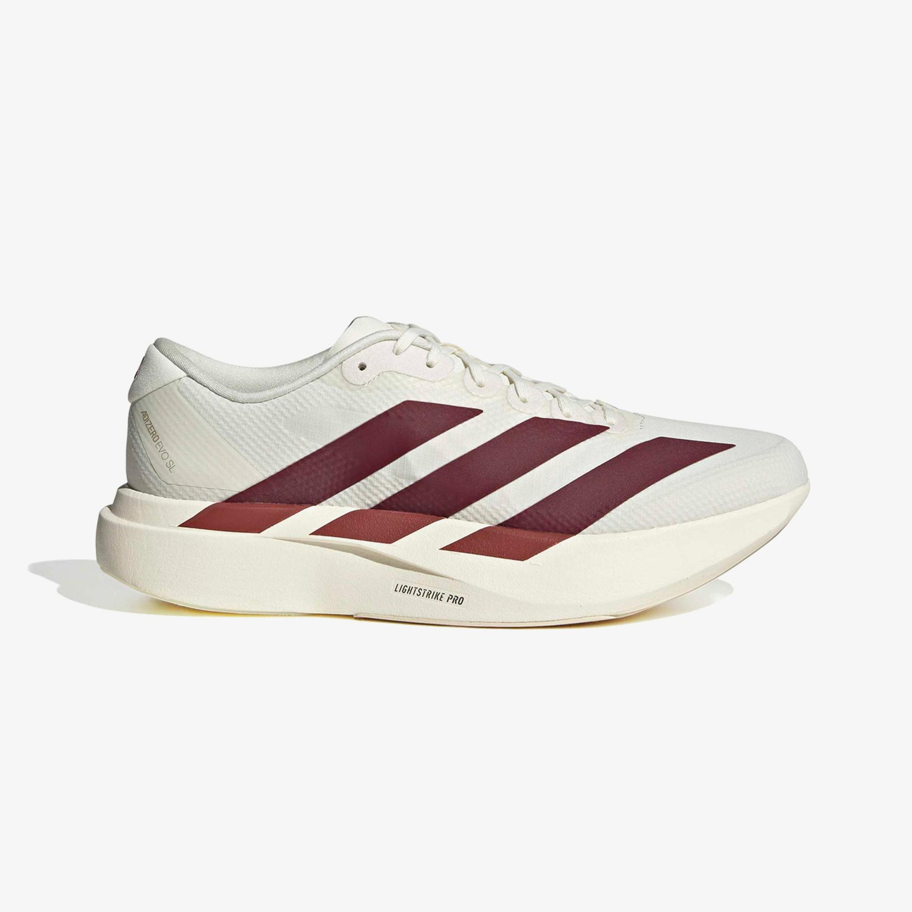 adidas Adizero Evo SL Woven Erkek Beyaz Spor Ayakkabı