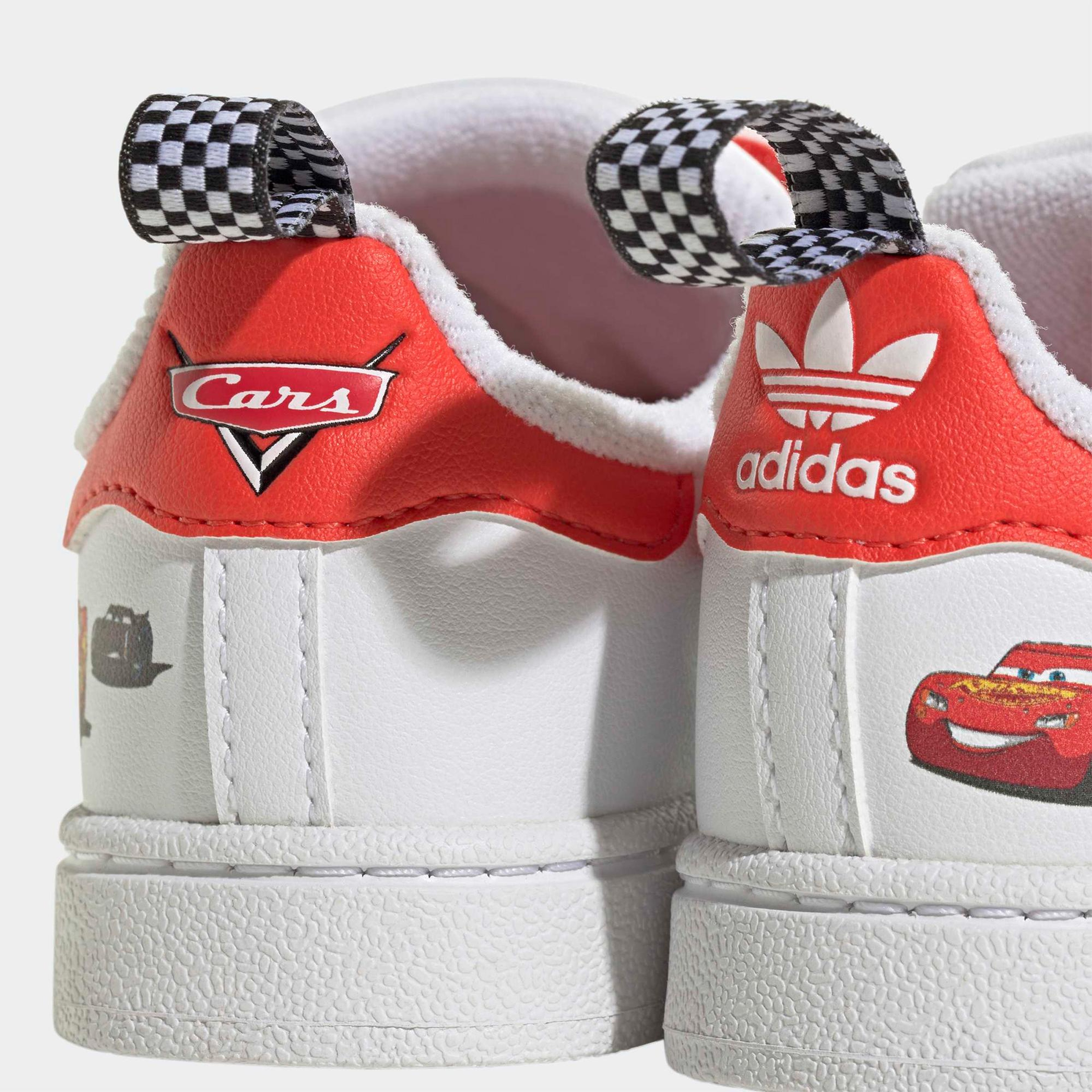 adidas Pixar Cars Superstar II Comfort Closure Beyaz Bebek Ayakkabı