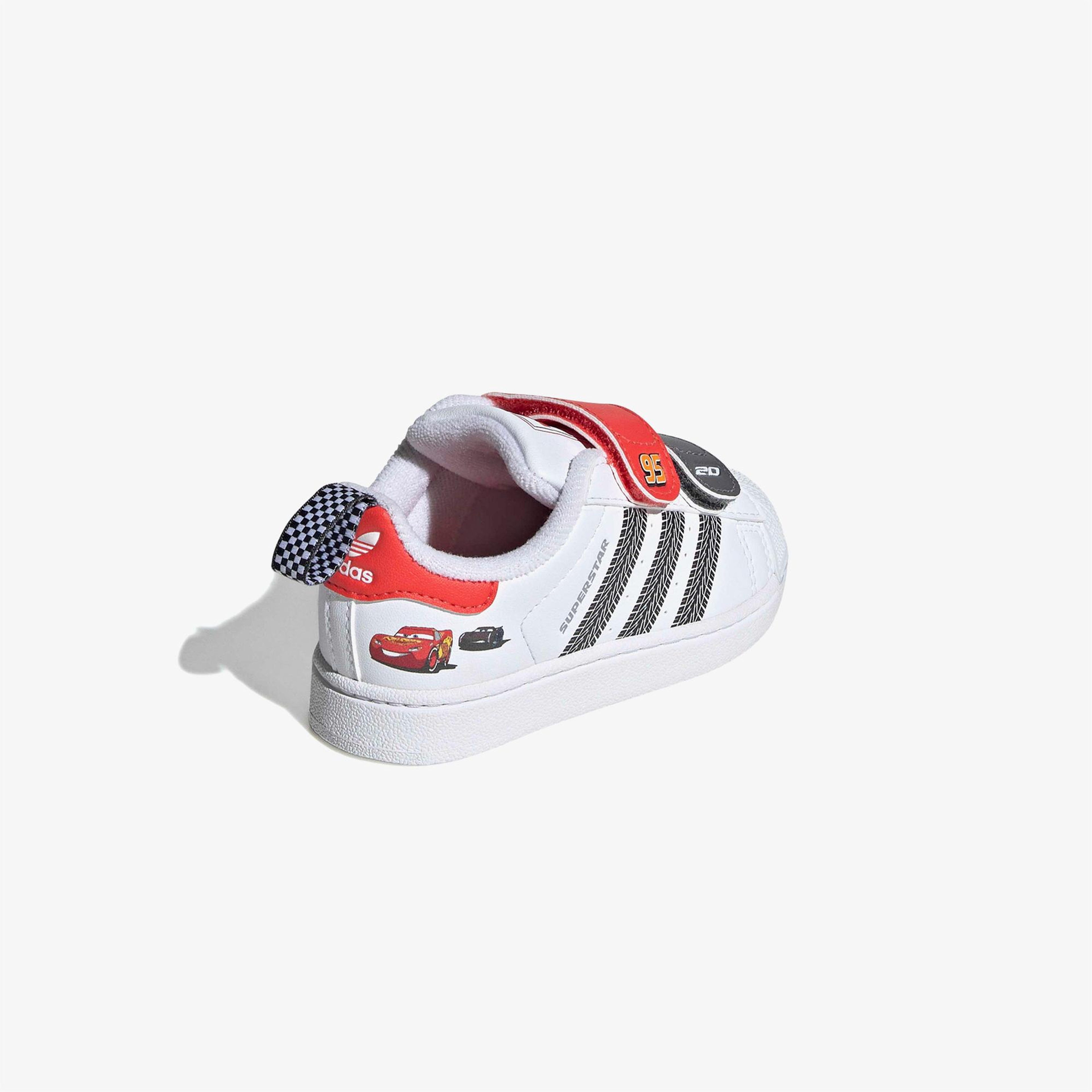 adidas Pixar Cars Superstar II Comfort Closure Beyaz Bebek Ayakkabı
