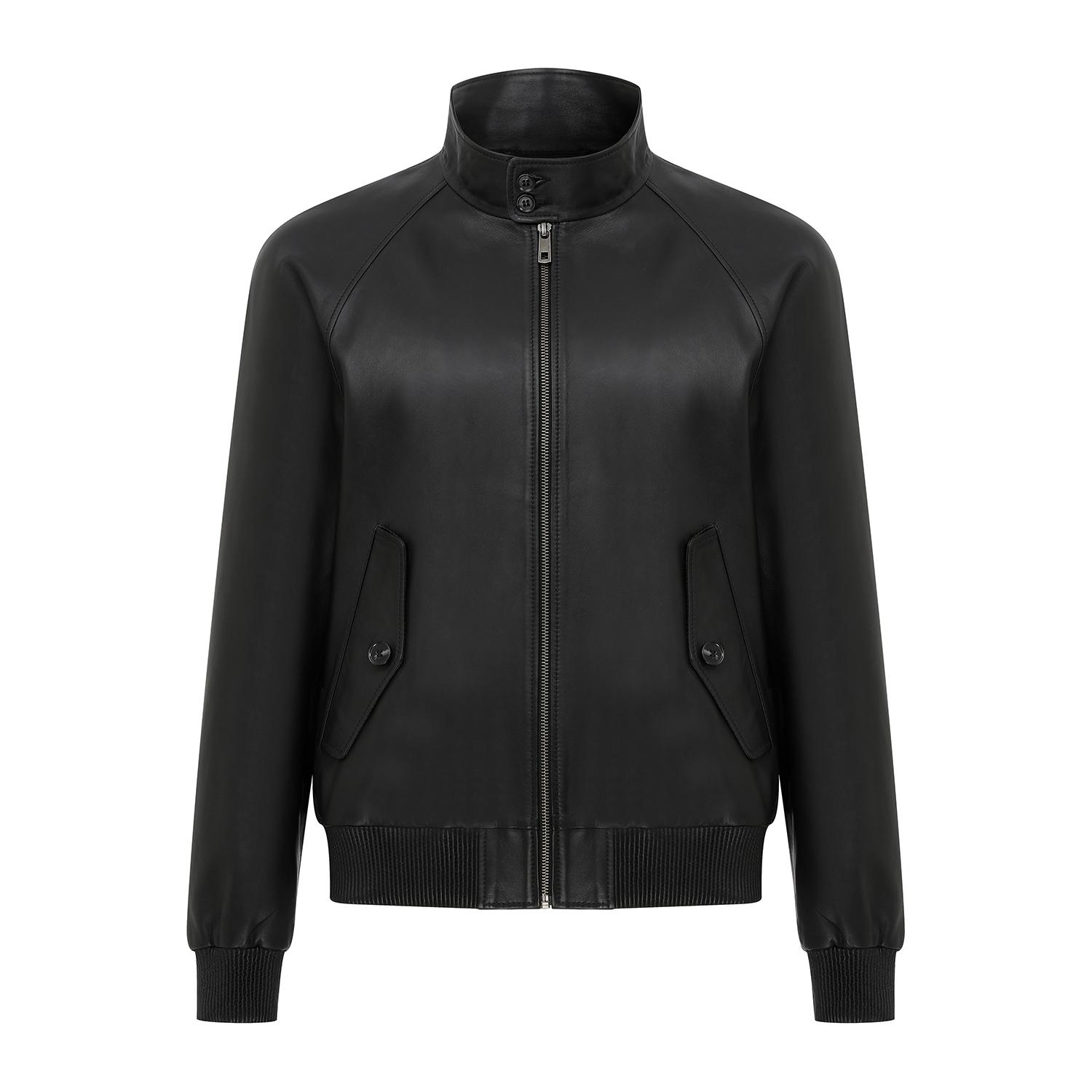 Akando Siyah Erkek Bomber Deri Ceket