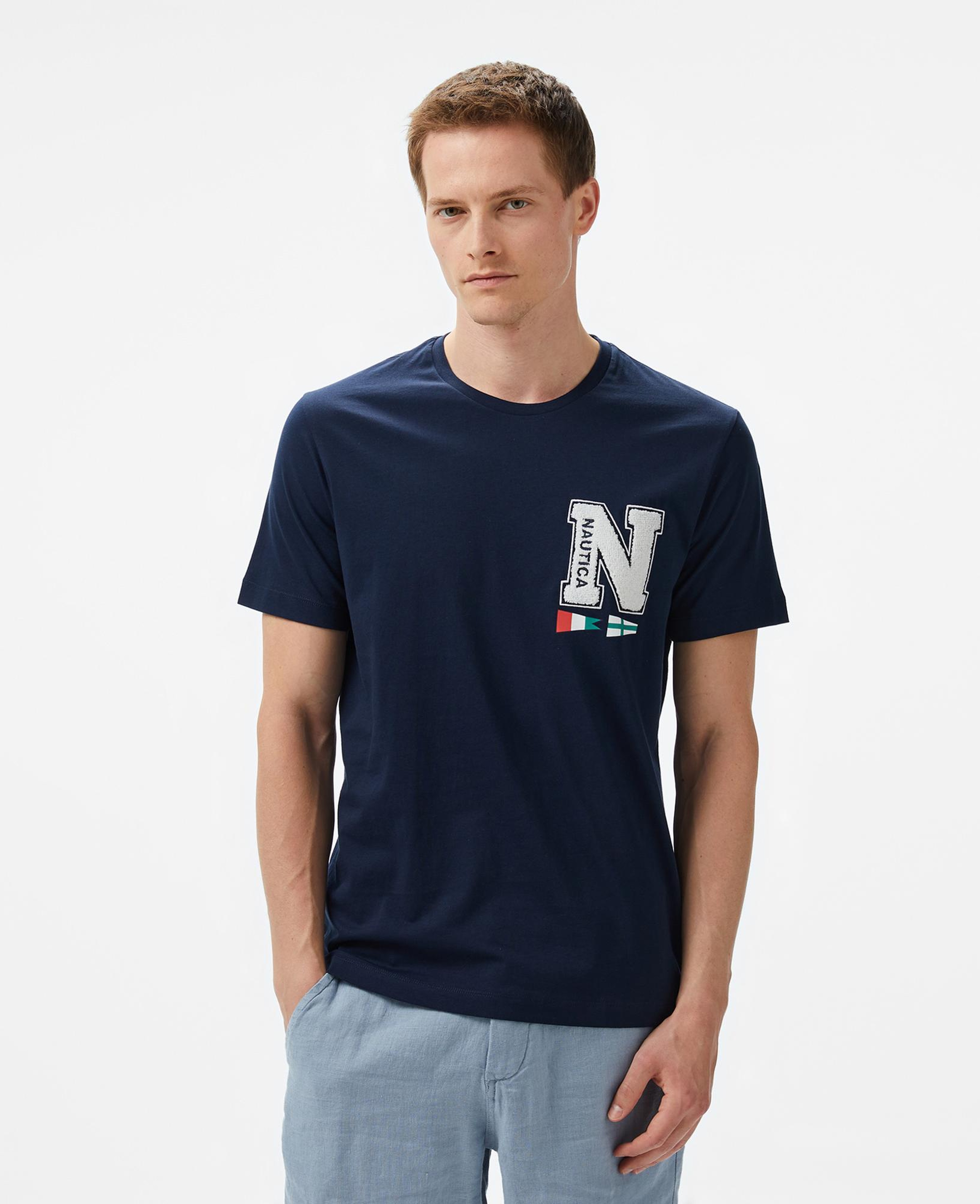 Nautica Erkek Lacivert Regular Fit T-Shirt