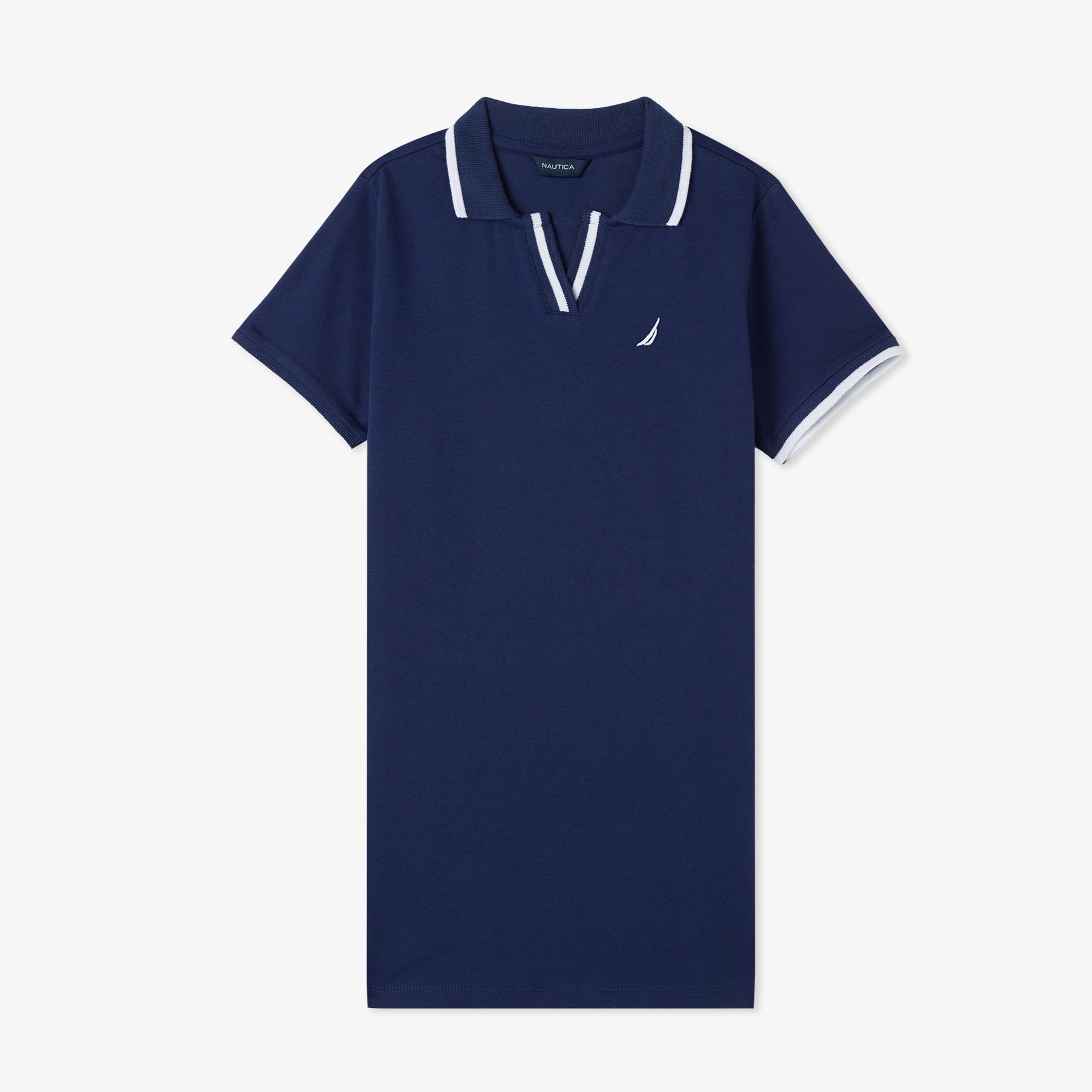 Nautica Kız Çocuk Lacivert Standart Fit Elbise