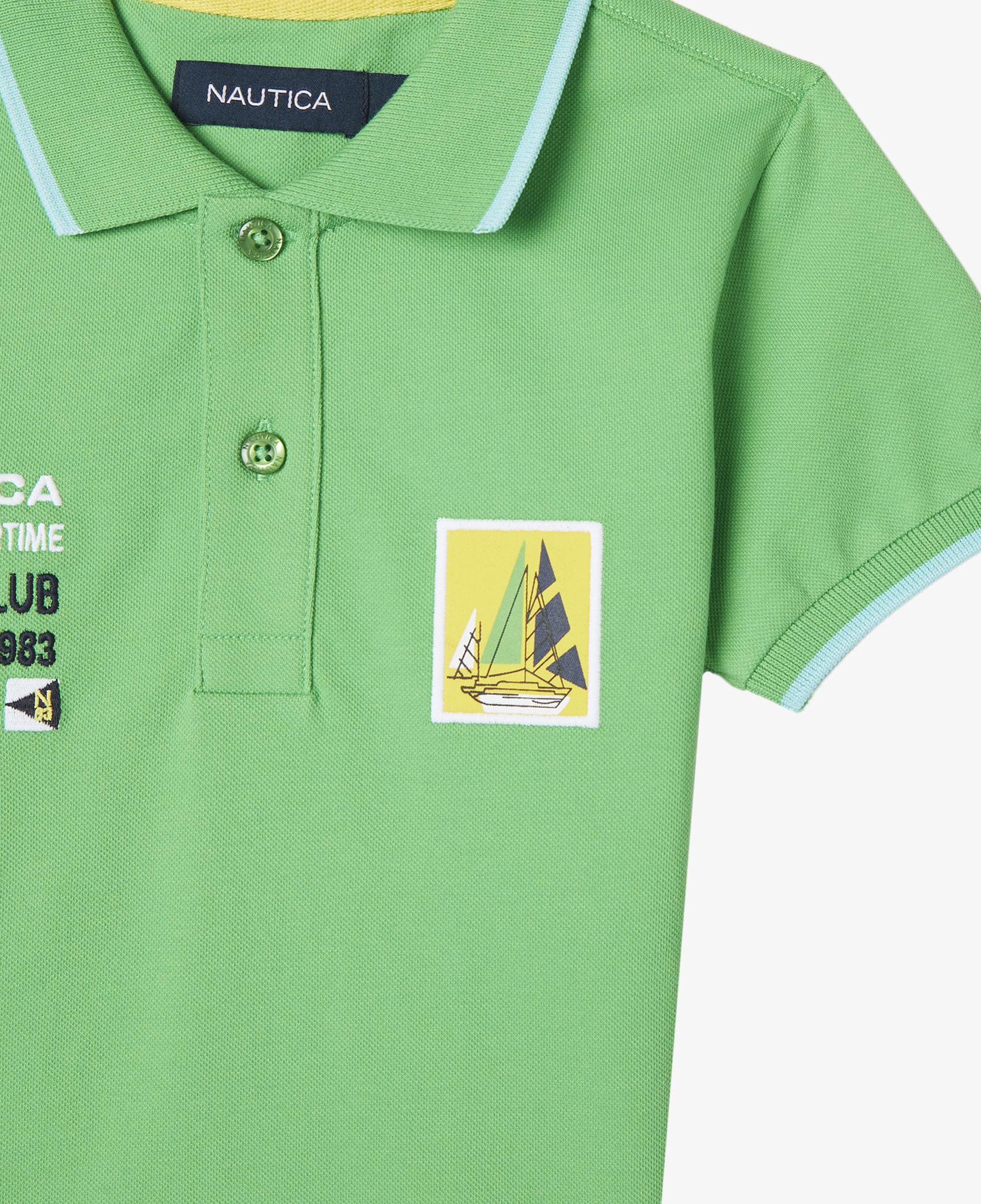 Nautica Erkek Çocuk Yeşil Regular Fit Polo Yaka T-Shirt