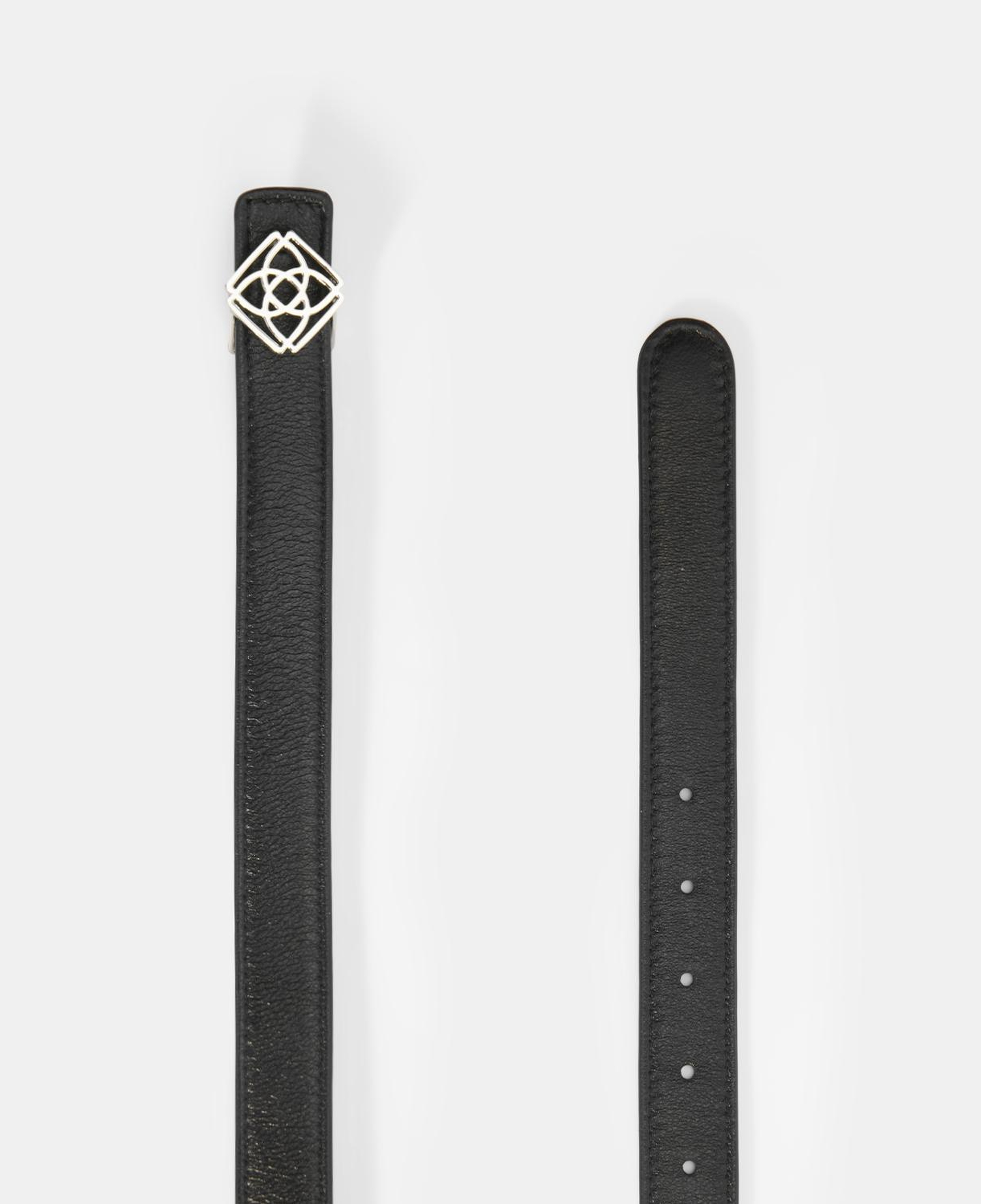 Kadın Siyah / Açık Kahve Çift Taraflı Deri Kemer