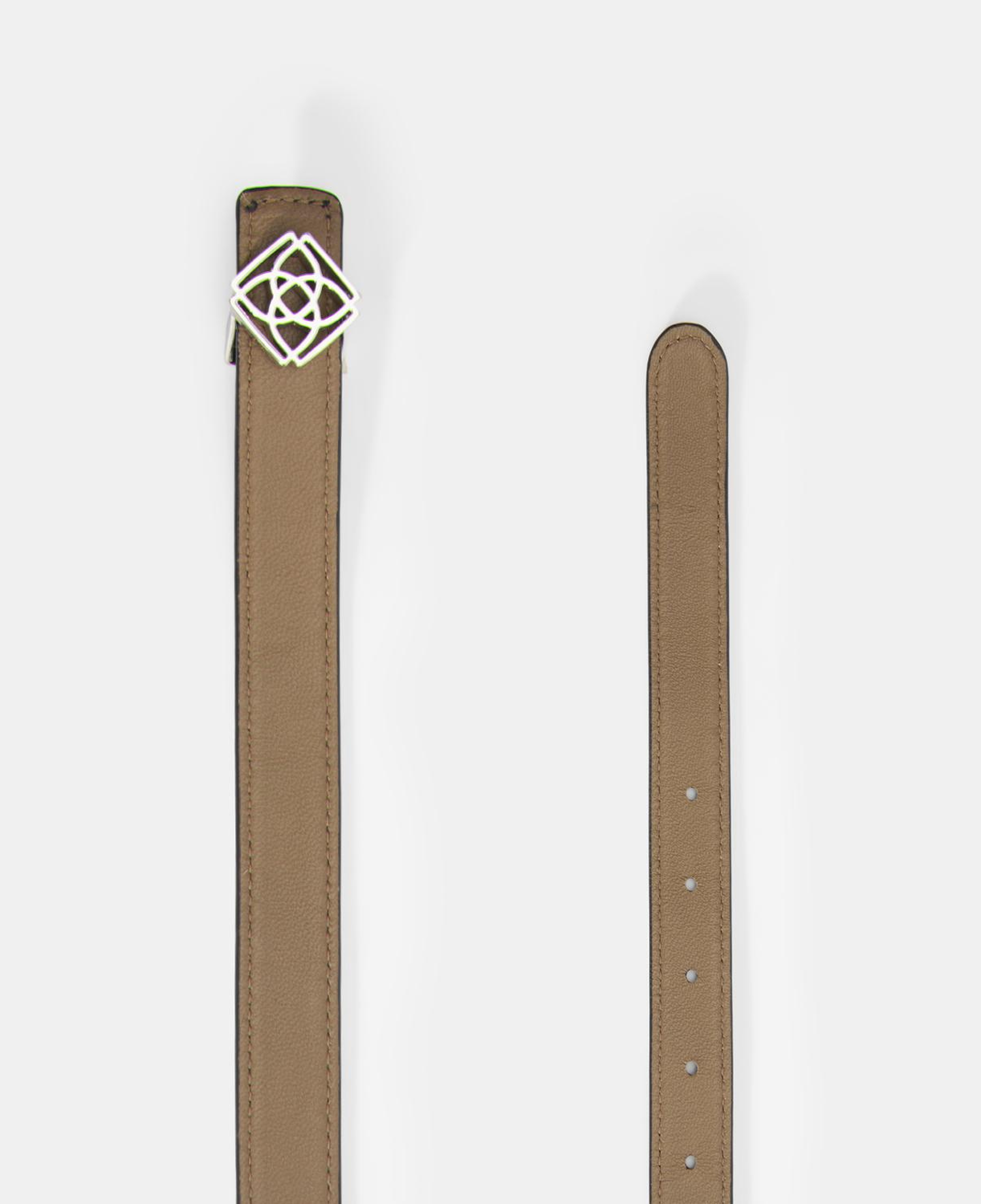 Kadın Siyah / Açık Kahve Çift Taraflı Deri Kemer