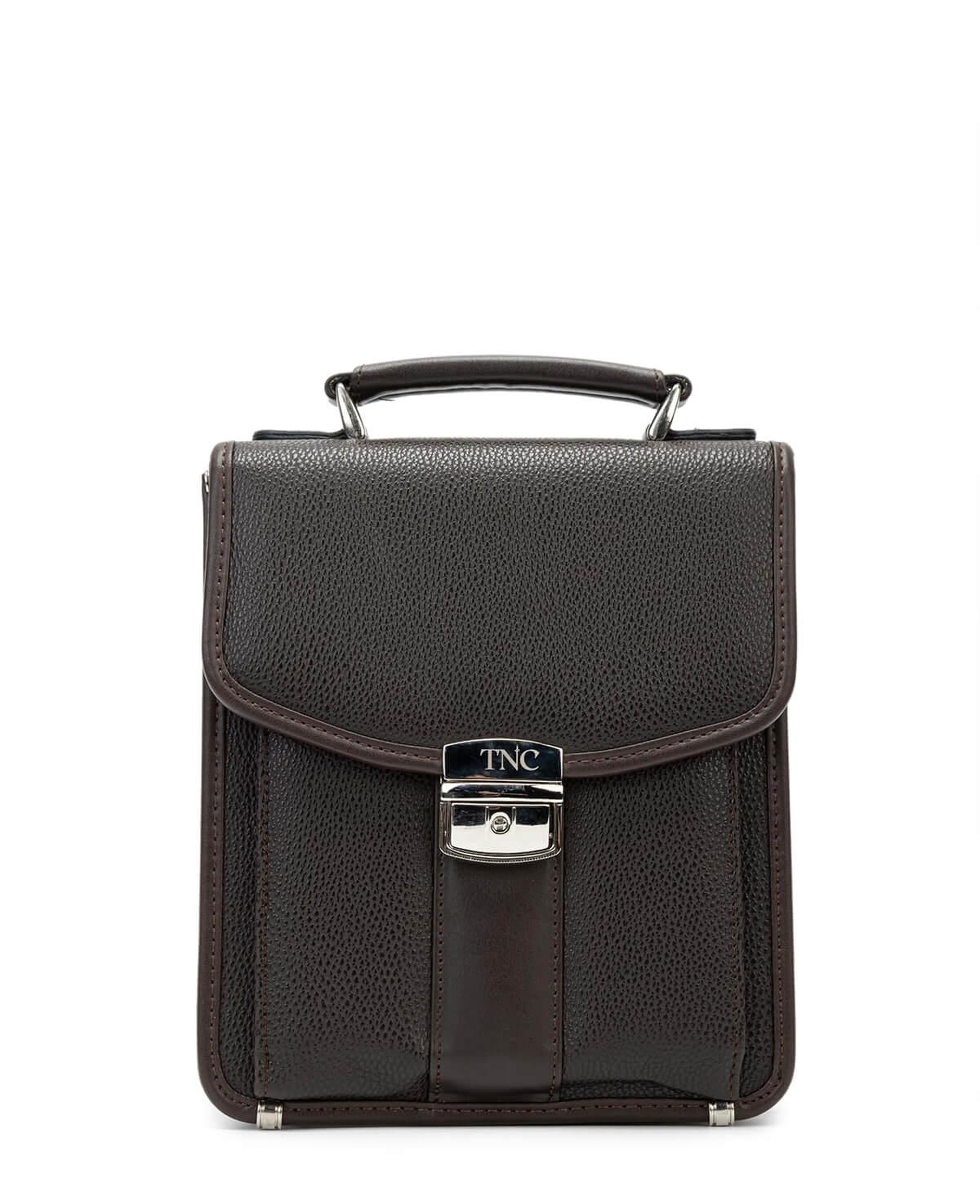 Tamer Tanca Erkek Vegan Kahverengi El Çantası