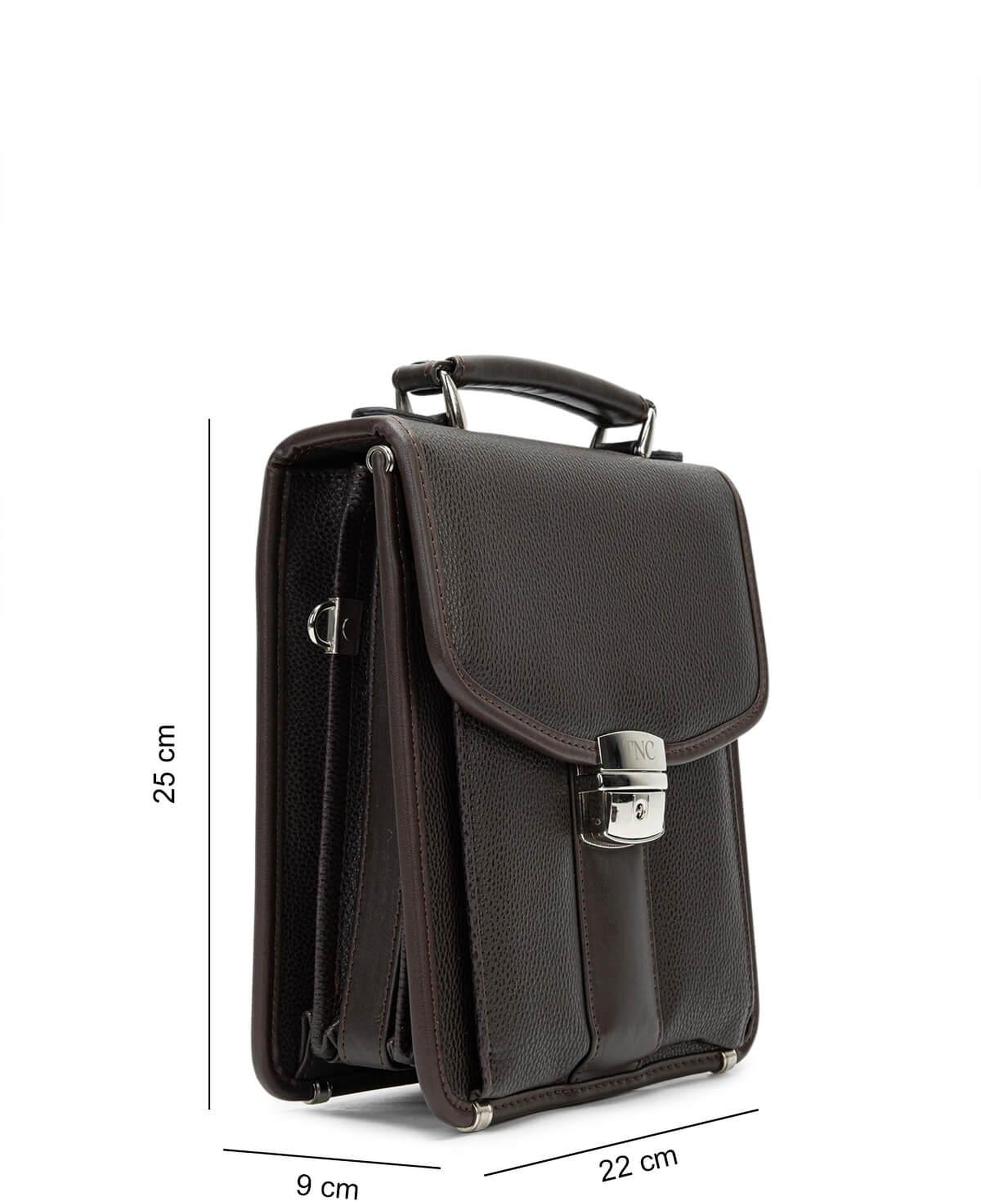 Tamer Tanca Erkek Vegan Kahverengi El Çantası