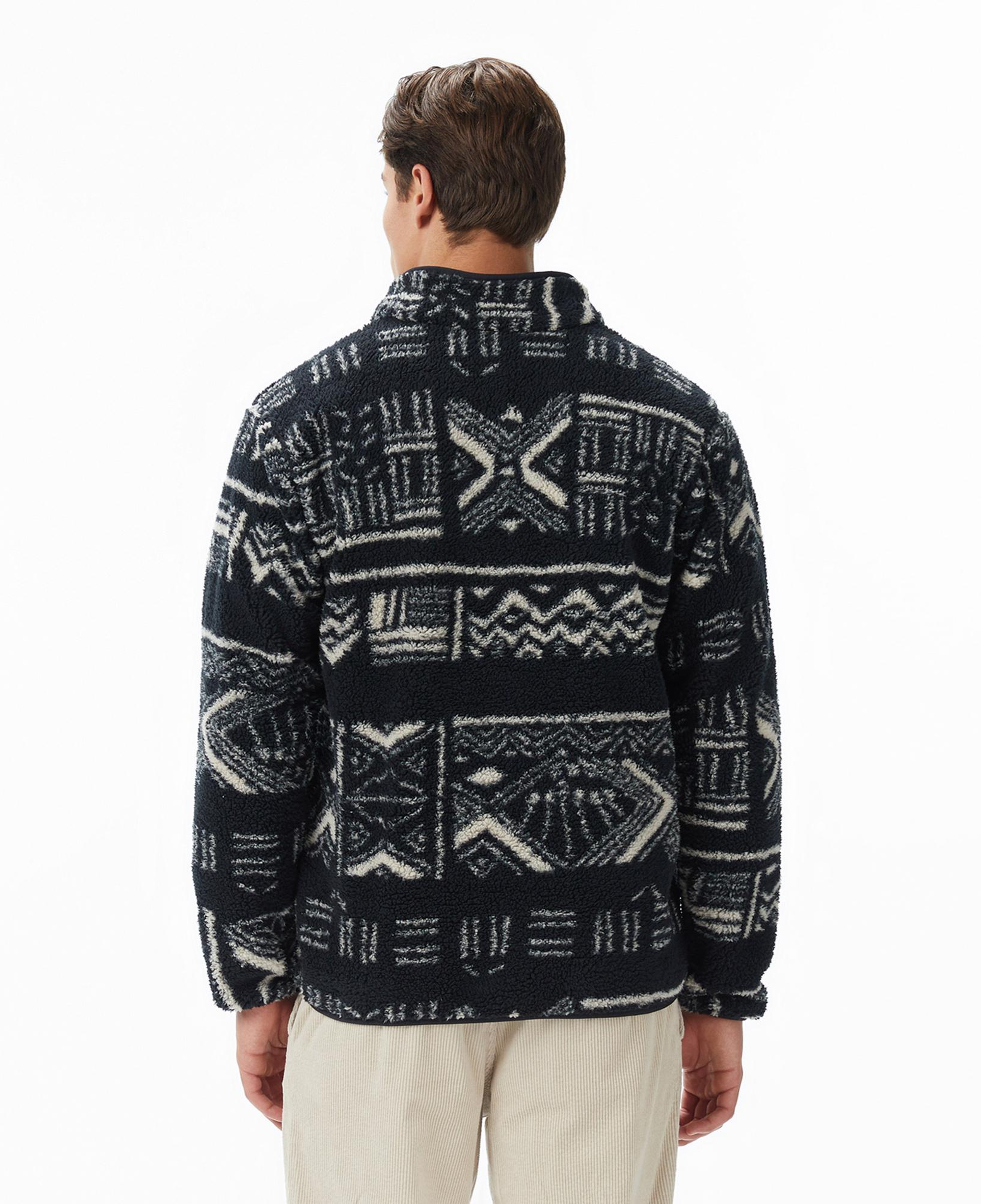 Columbia Rugged Ridge High Pile Half Zip Erkek Siyah Polar Ceket