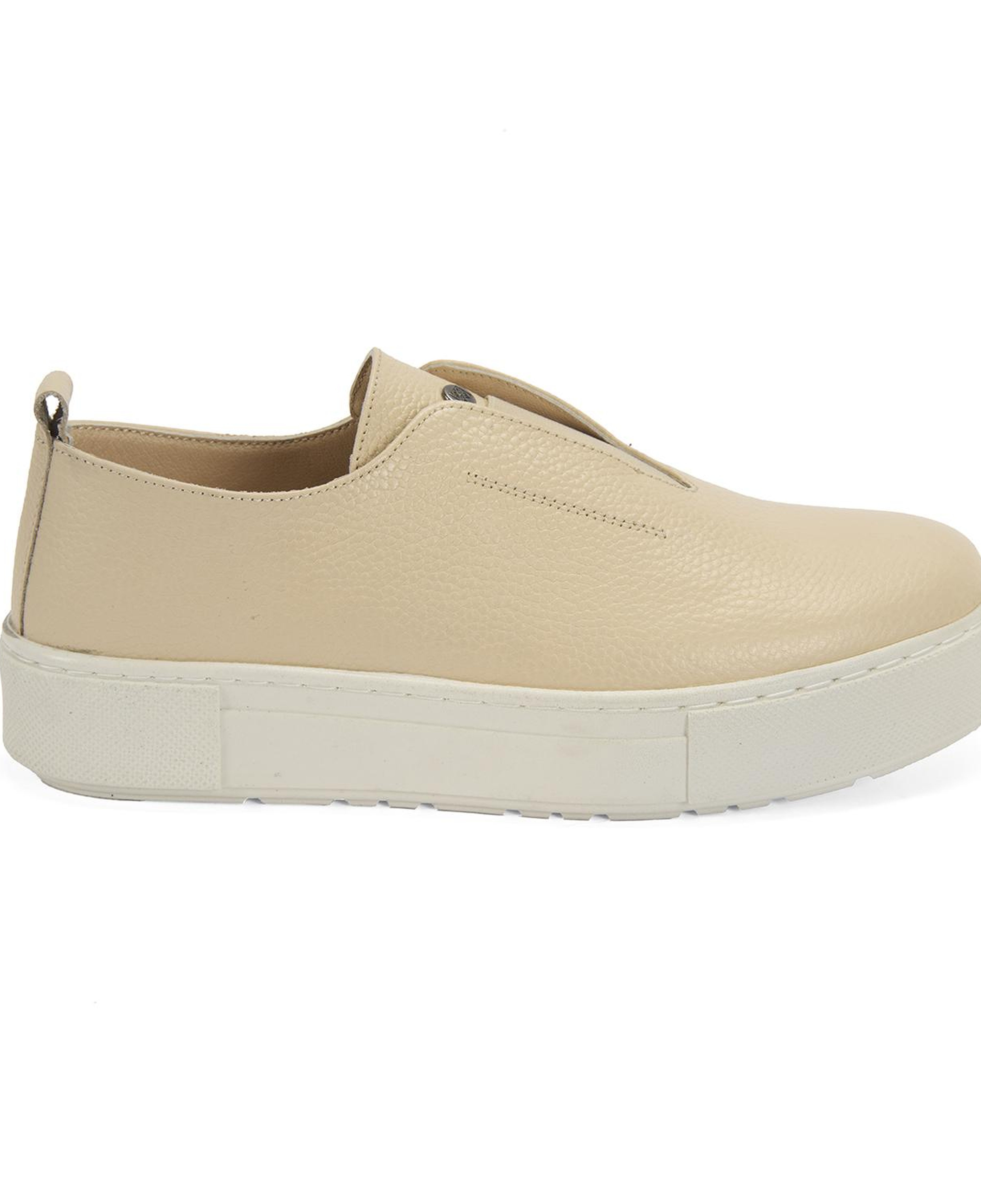 Kadın Bej Deri Günlük Ayakkabı