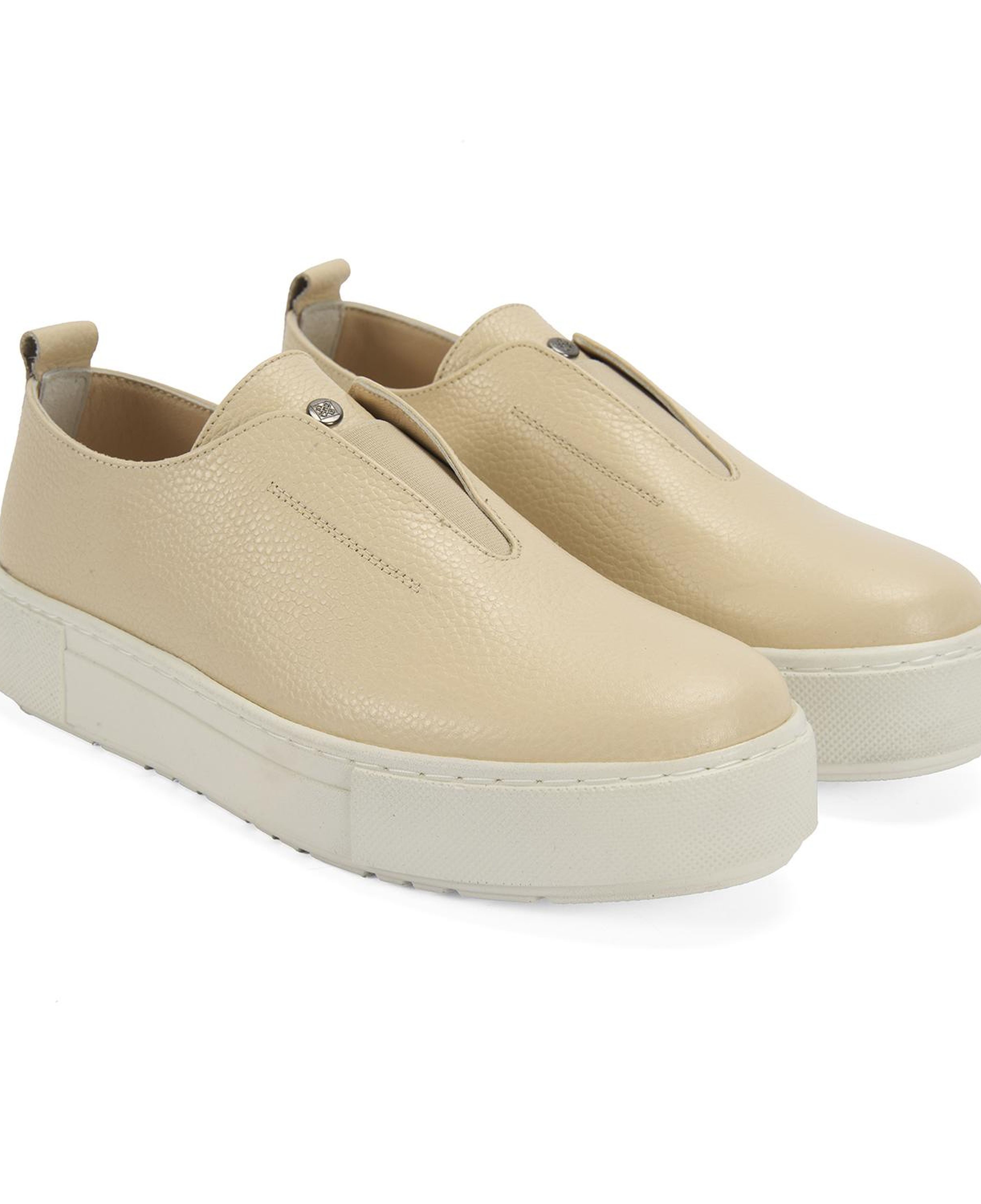 Kadın Bej Deri Günlük Ayakkabı