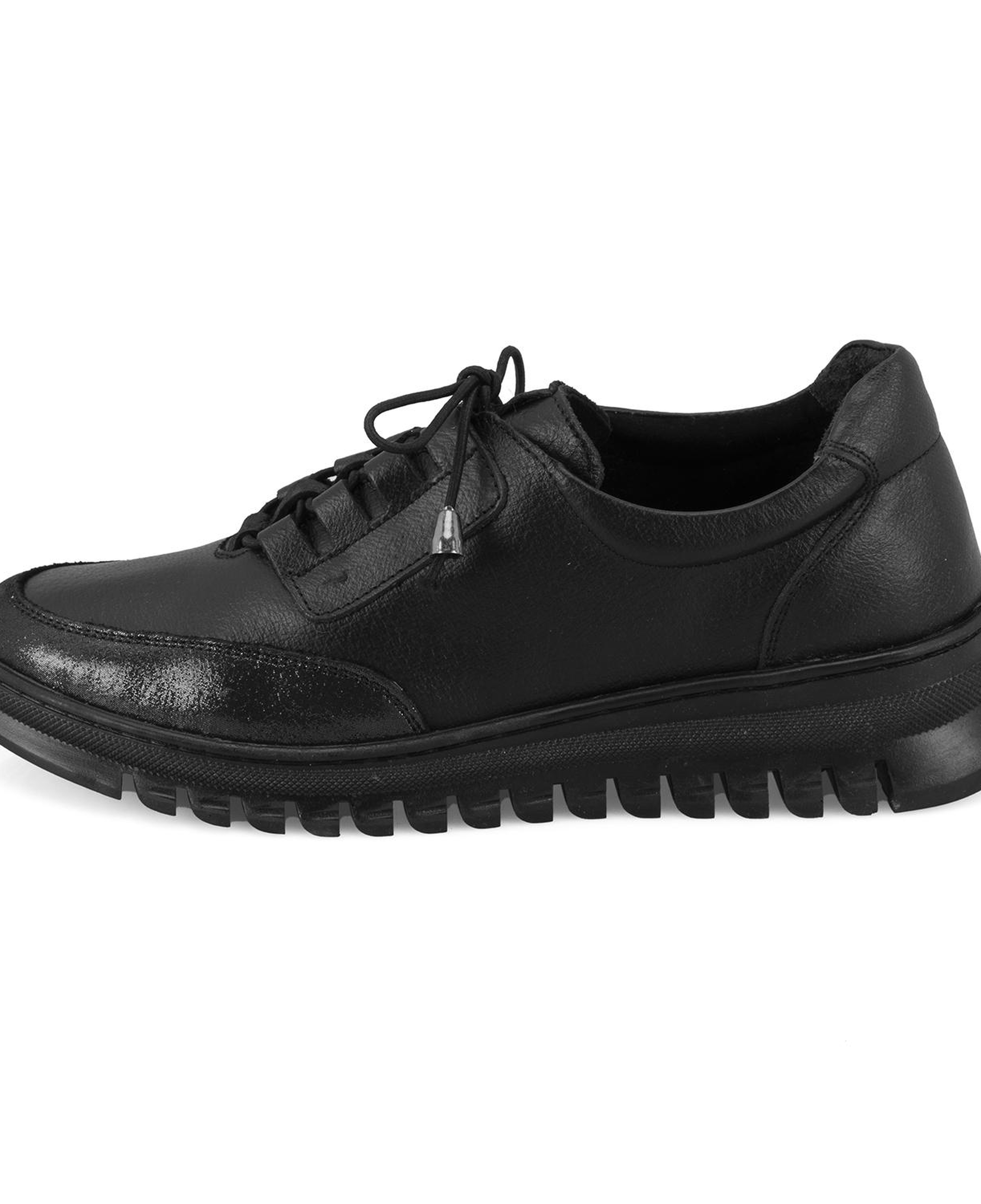Kadın Siyah DesaComfort Deri Günlük Ayakkabı