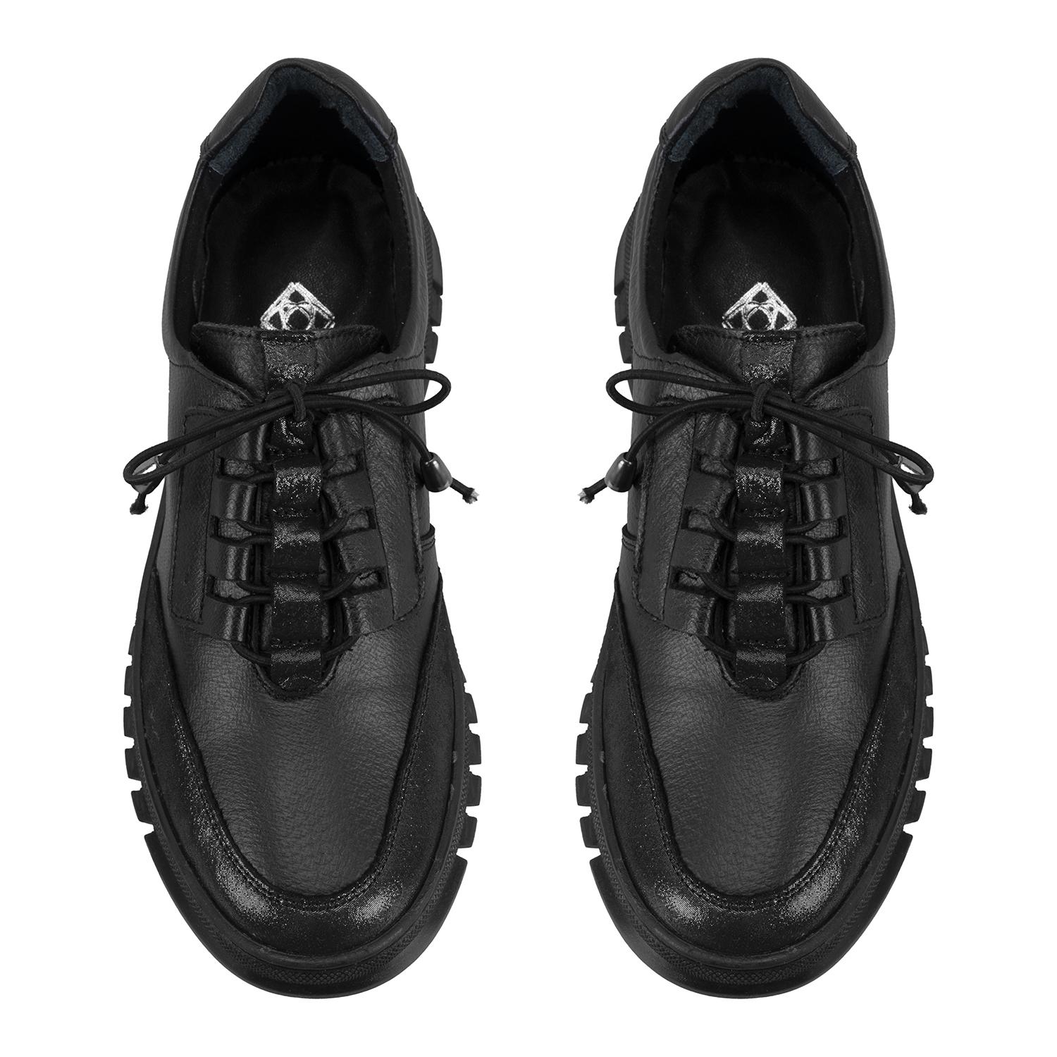 Kadın Siyah DesaComfort Deri Günlük Ayakkabı