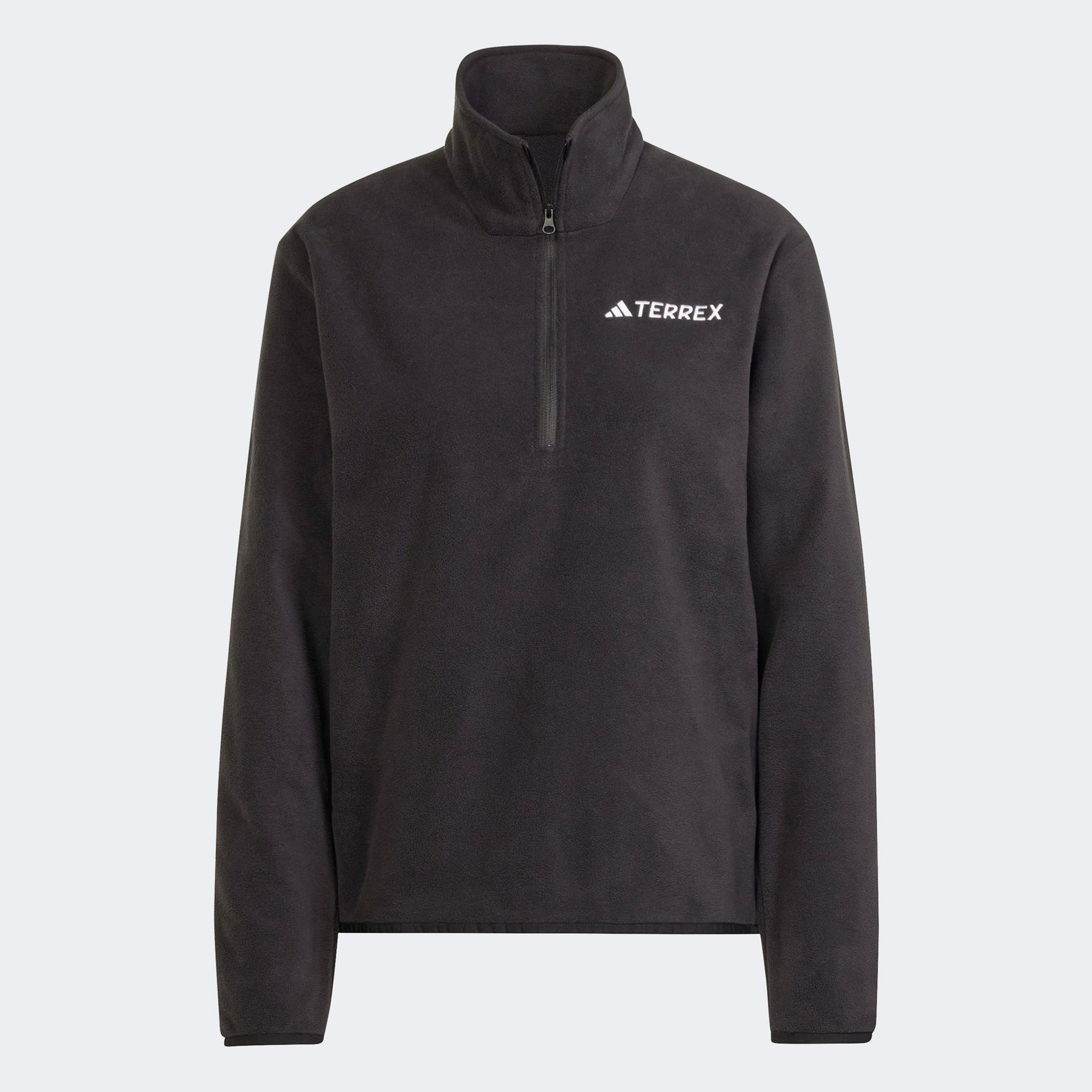 adidas Mountain Essentials Half-Zip Fleece Kadın Siyah Polar