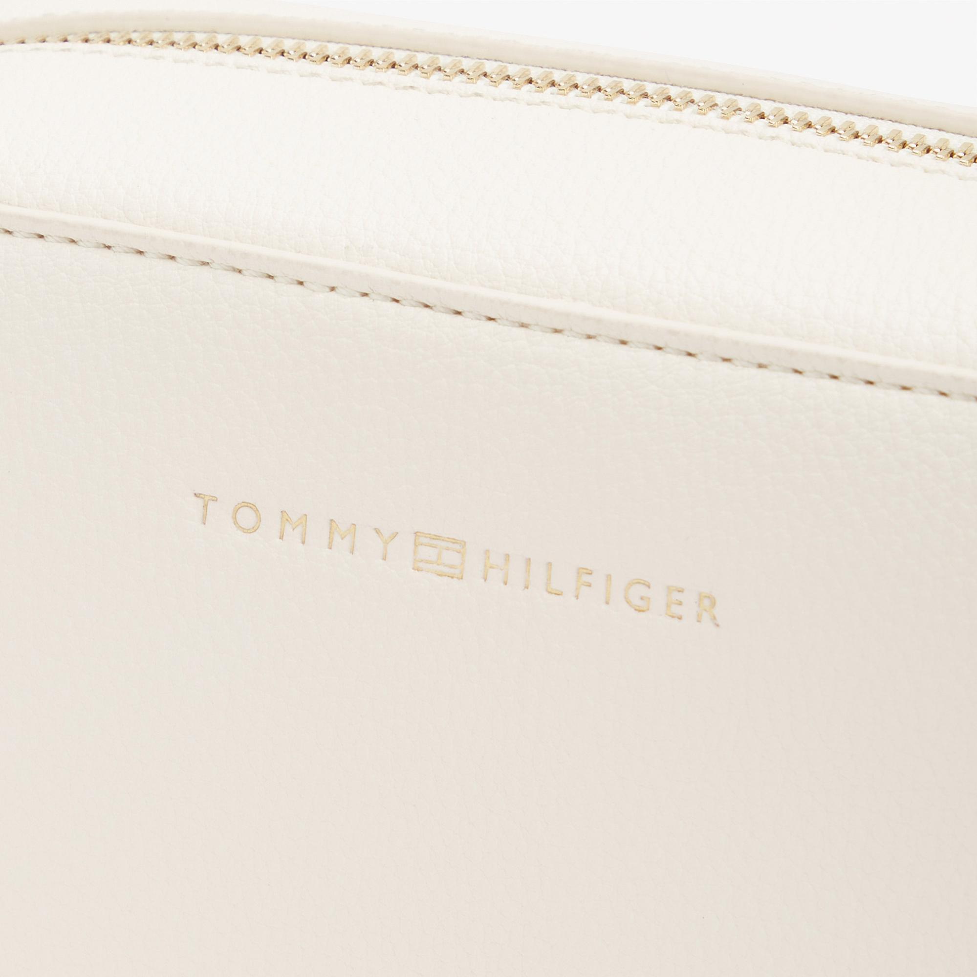 Tommy Hilfiger Logo Kadın Bej Çapraz Çanta