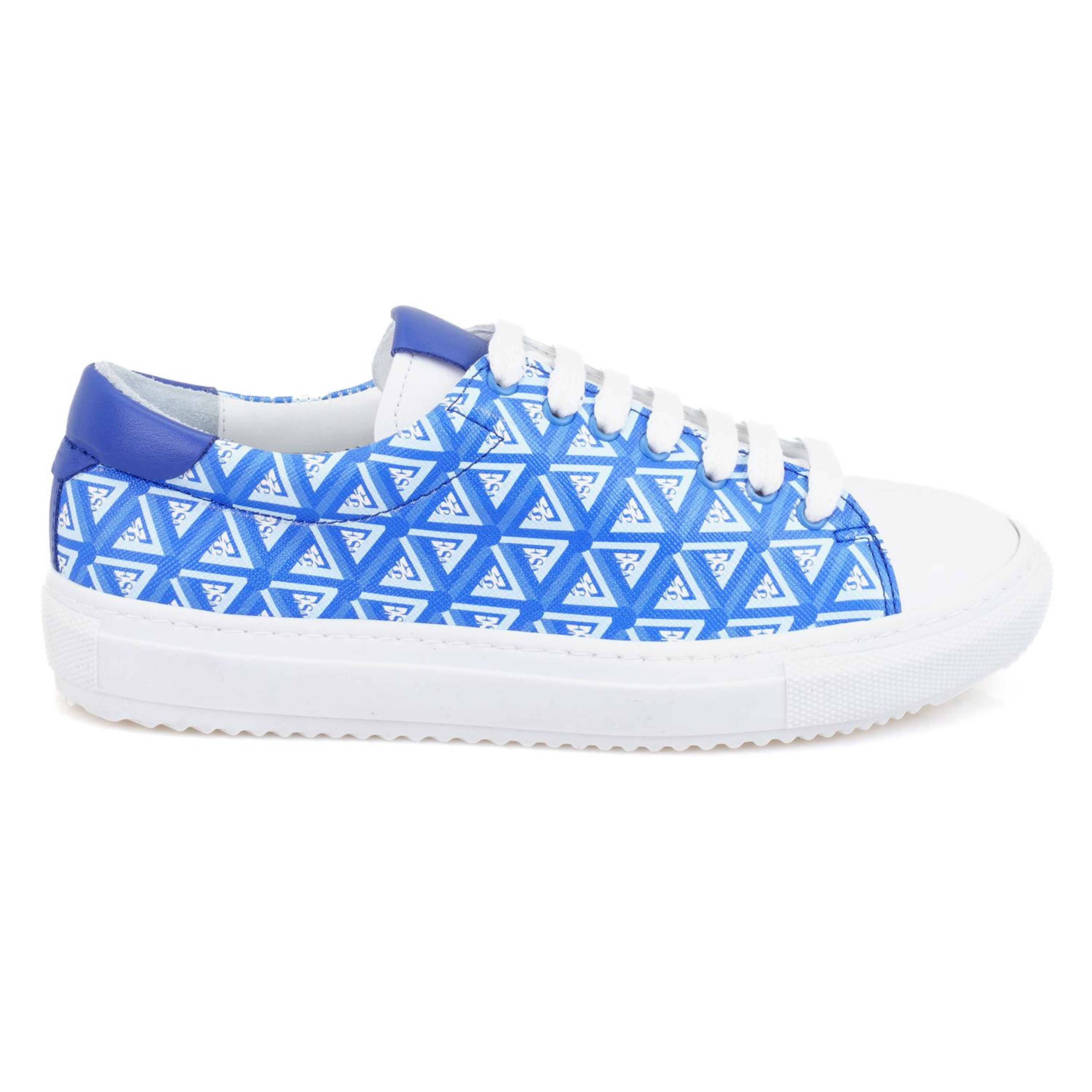 Kadın Mavi Monogram Spor Ayakkabı