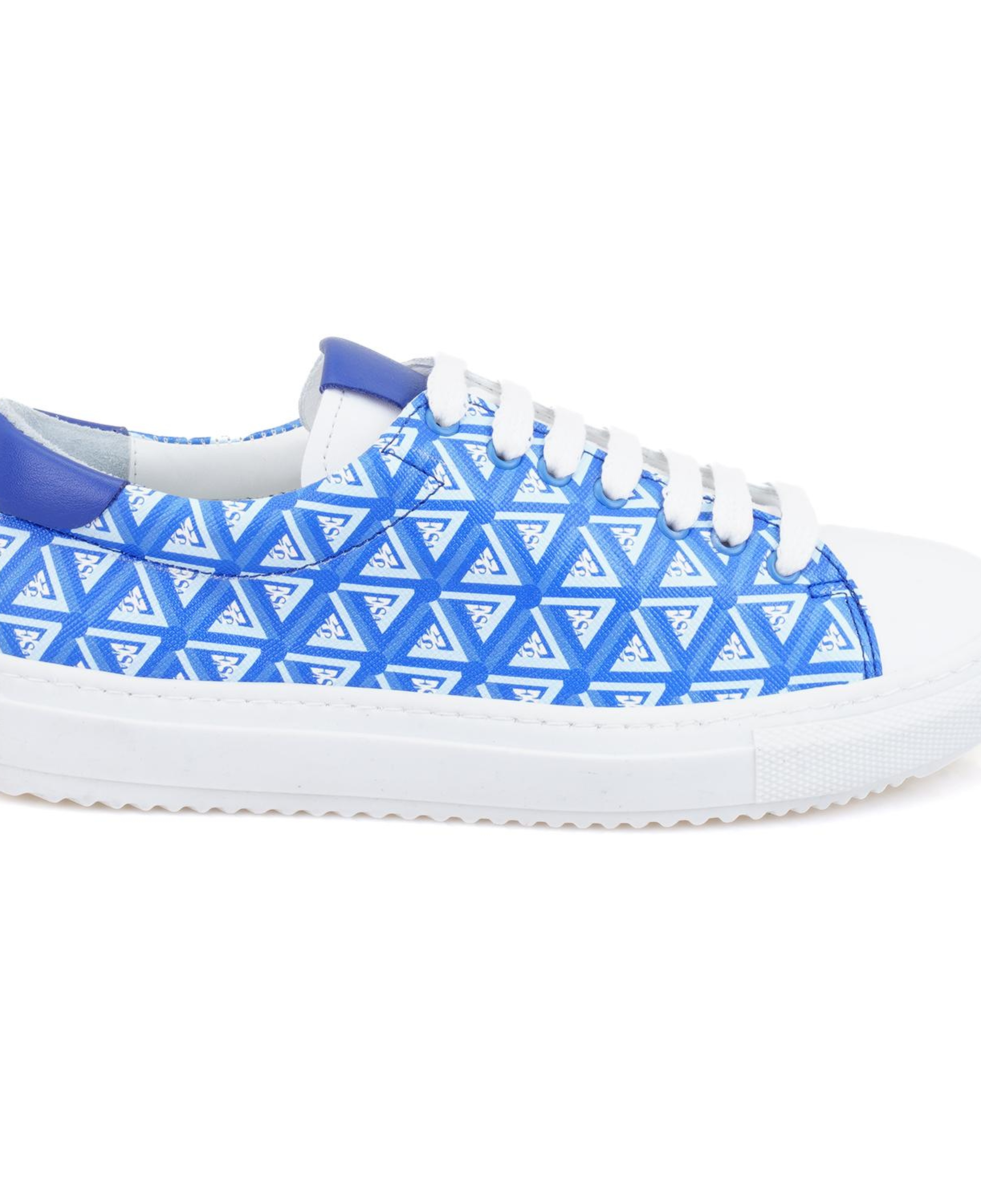 Kadın Mavi Monogram Spor Ayakkabı