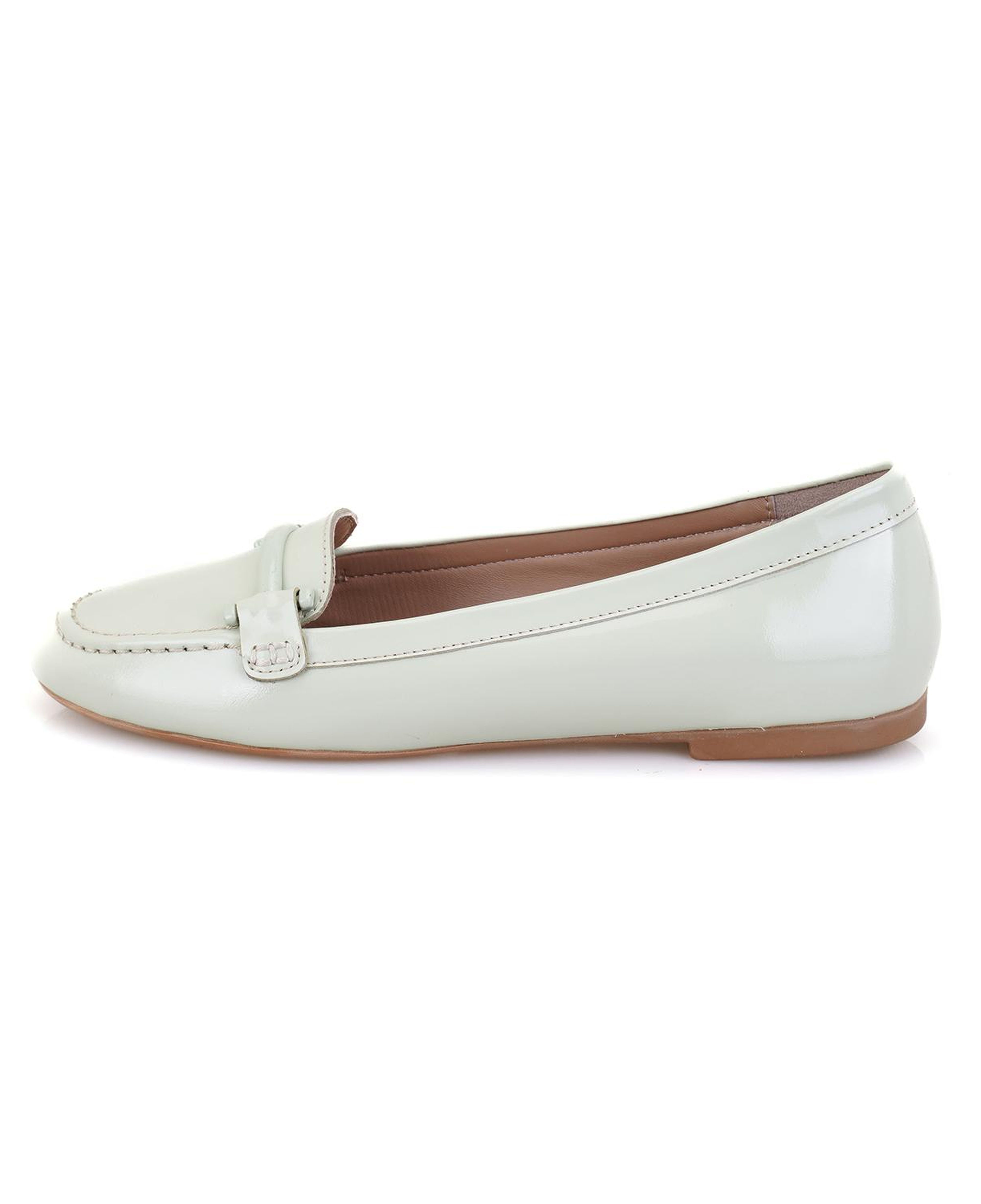 Kadın Açık Yeşil Deri Babet