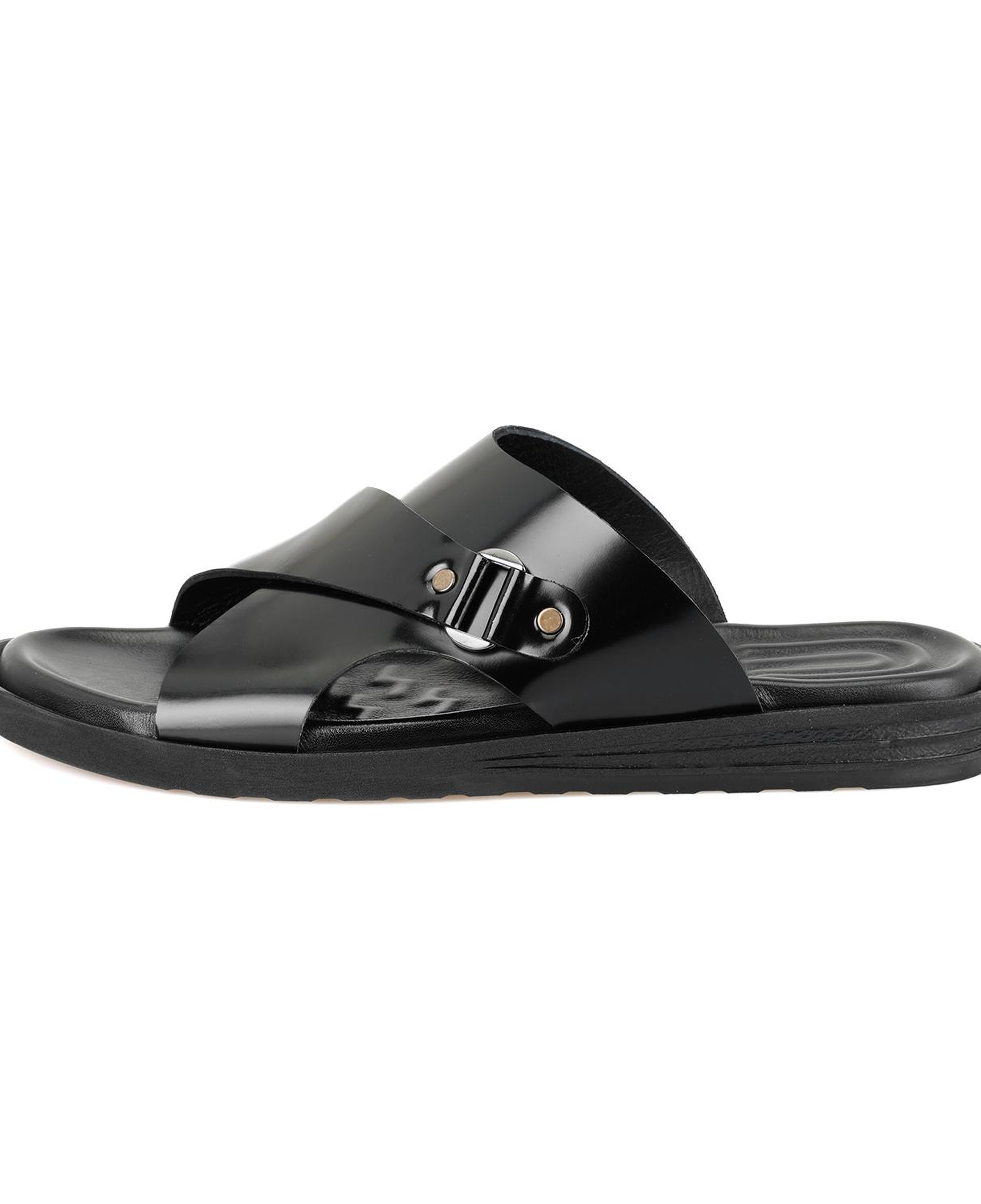 James Siyah Erkek Deri Terlik