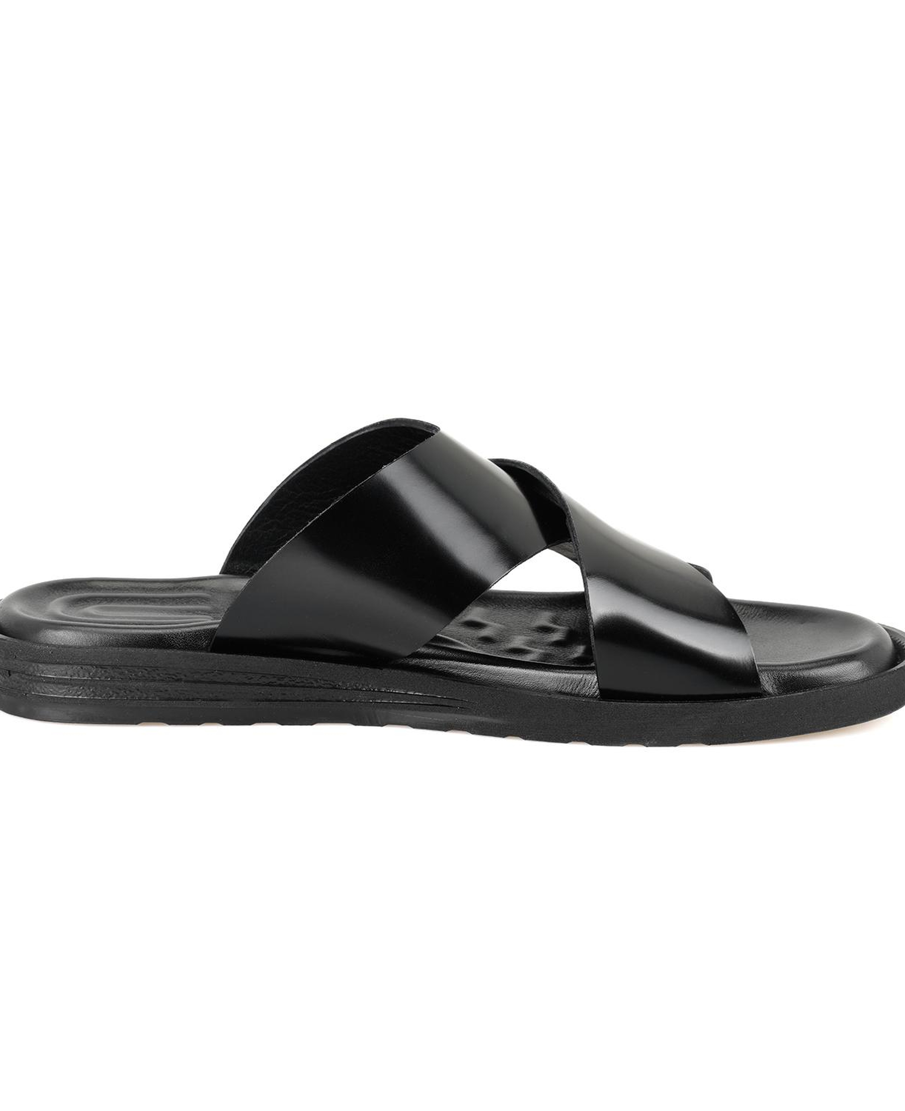 James Siyah Erkek Deri Terlik