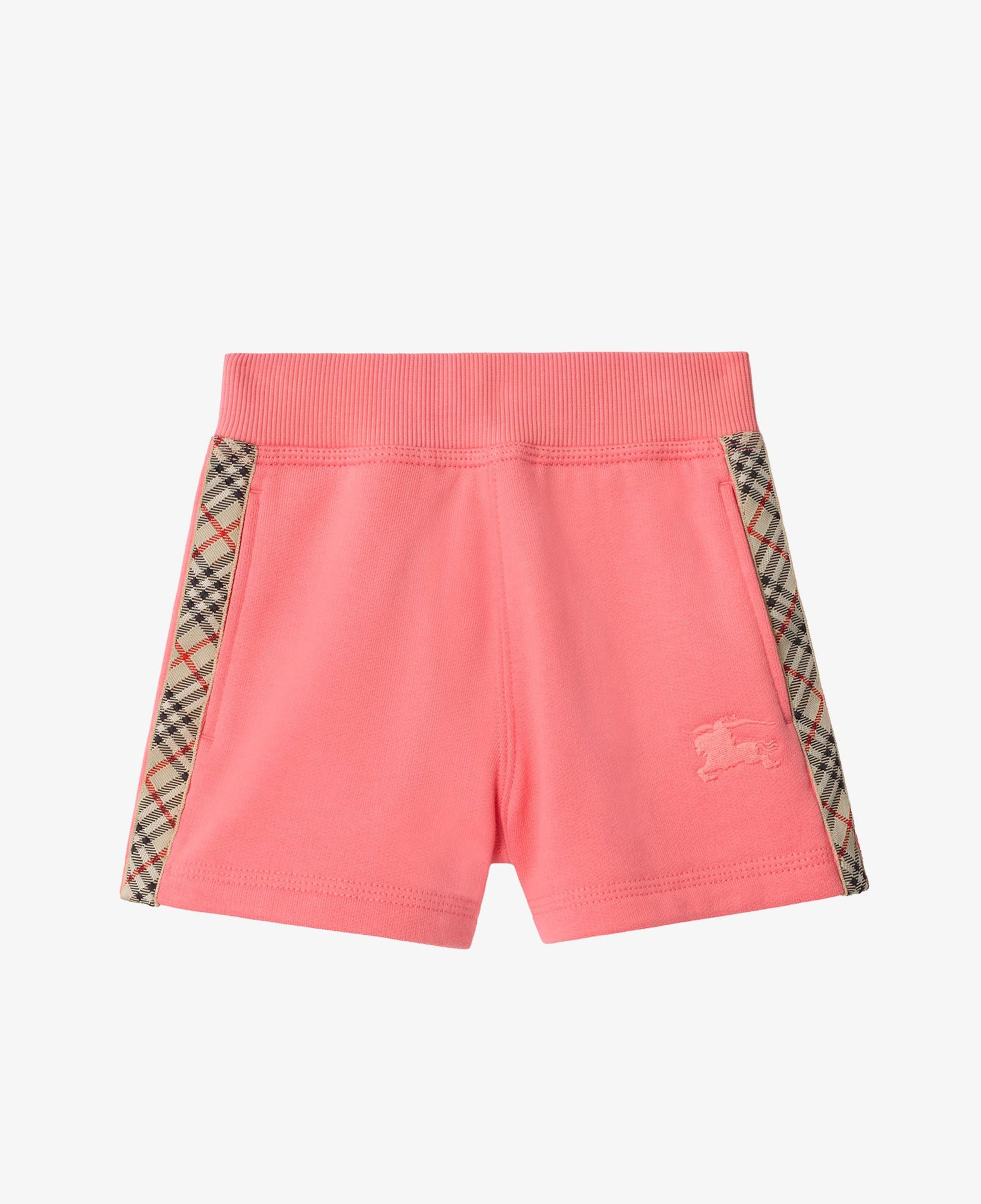 Burberry Check Trim Cotton Çocuk Pembe Şort