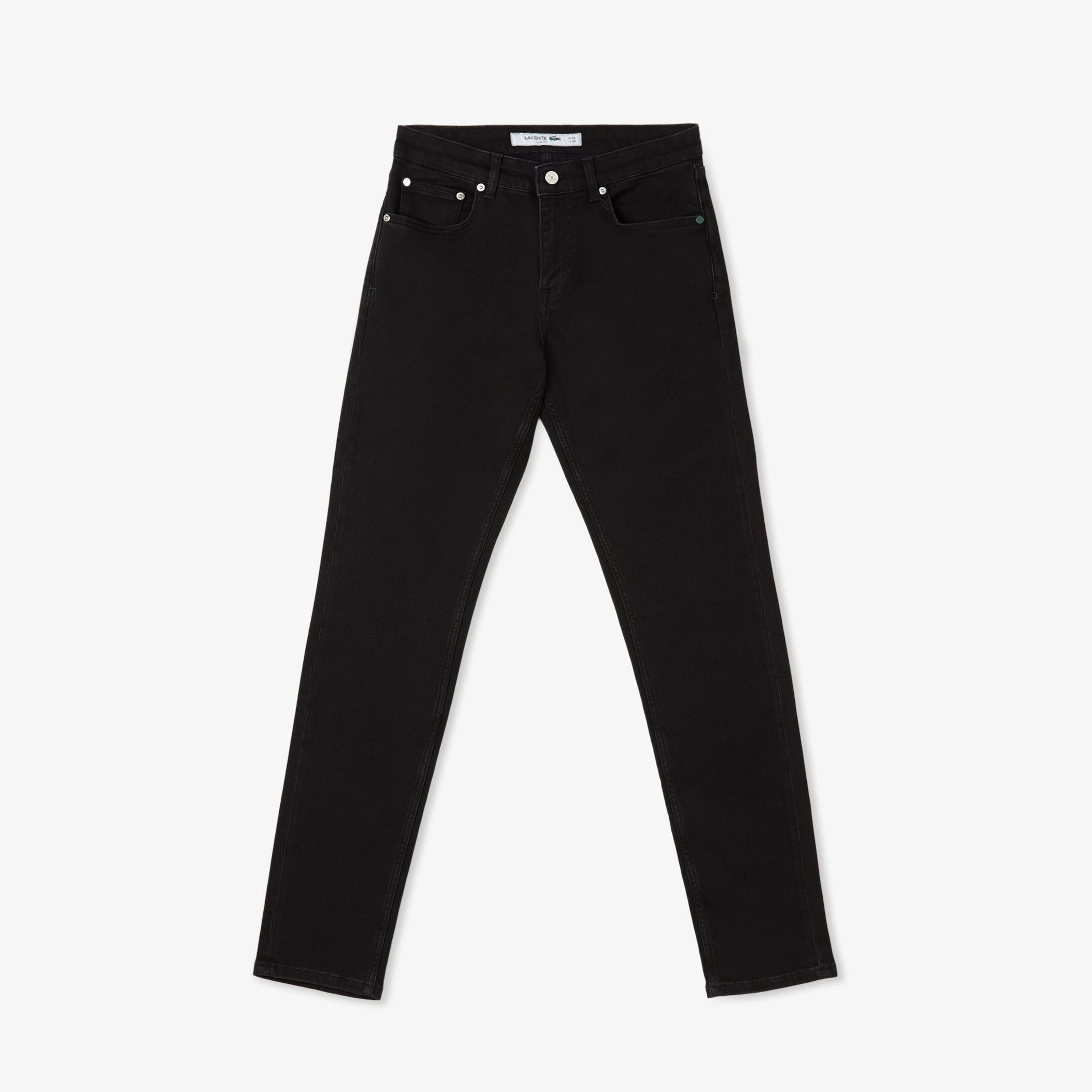 Erkek Slim Fit Siyah Jean Pantolon