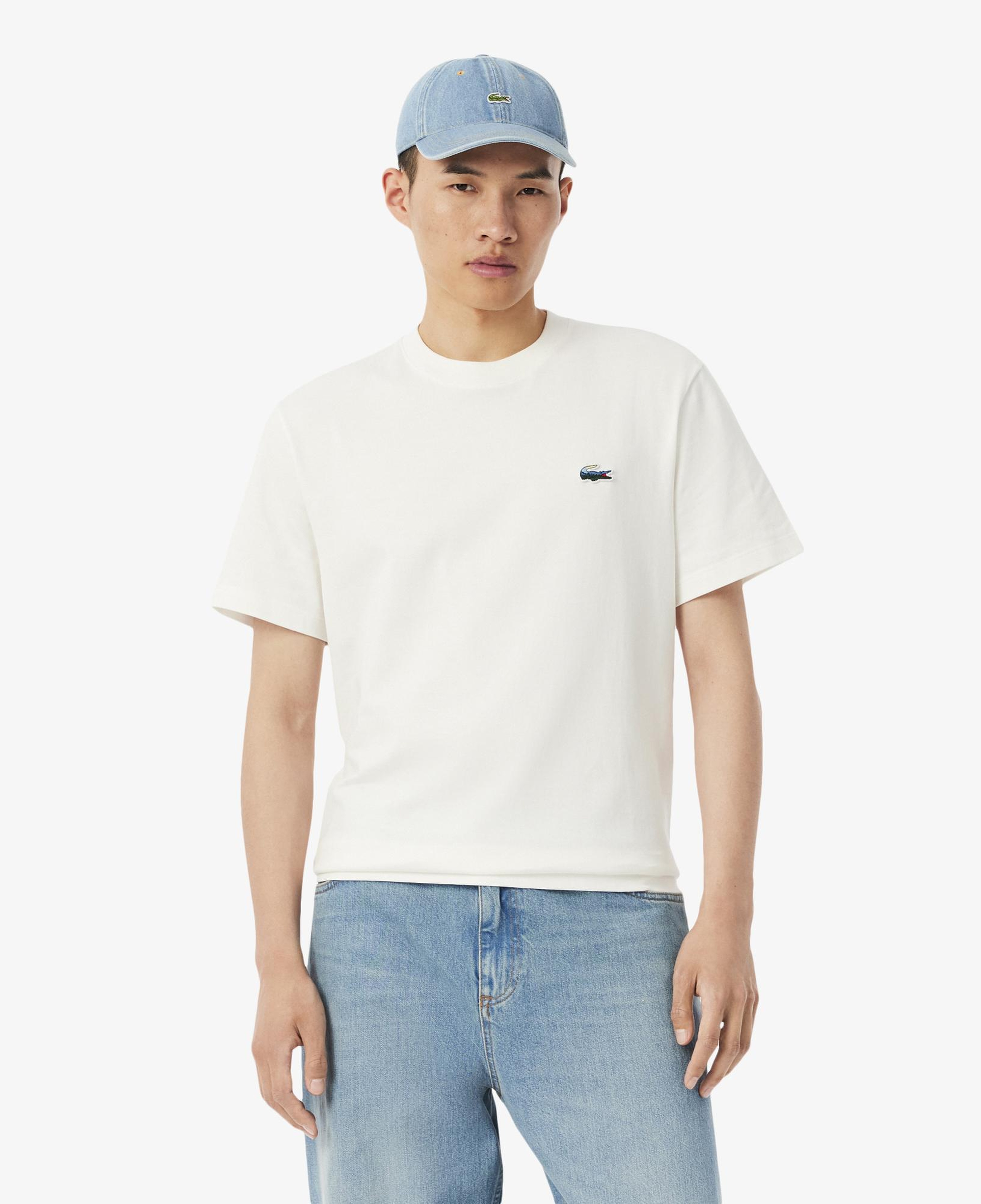 Lacoste Erkek Classic Fit Bisiklet Yaka Beyaz T-Shirt